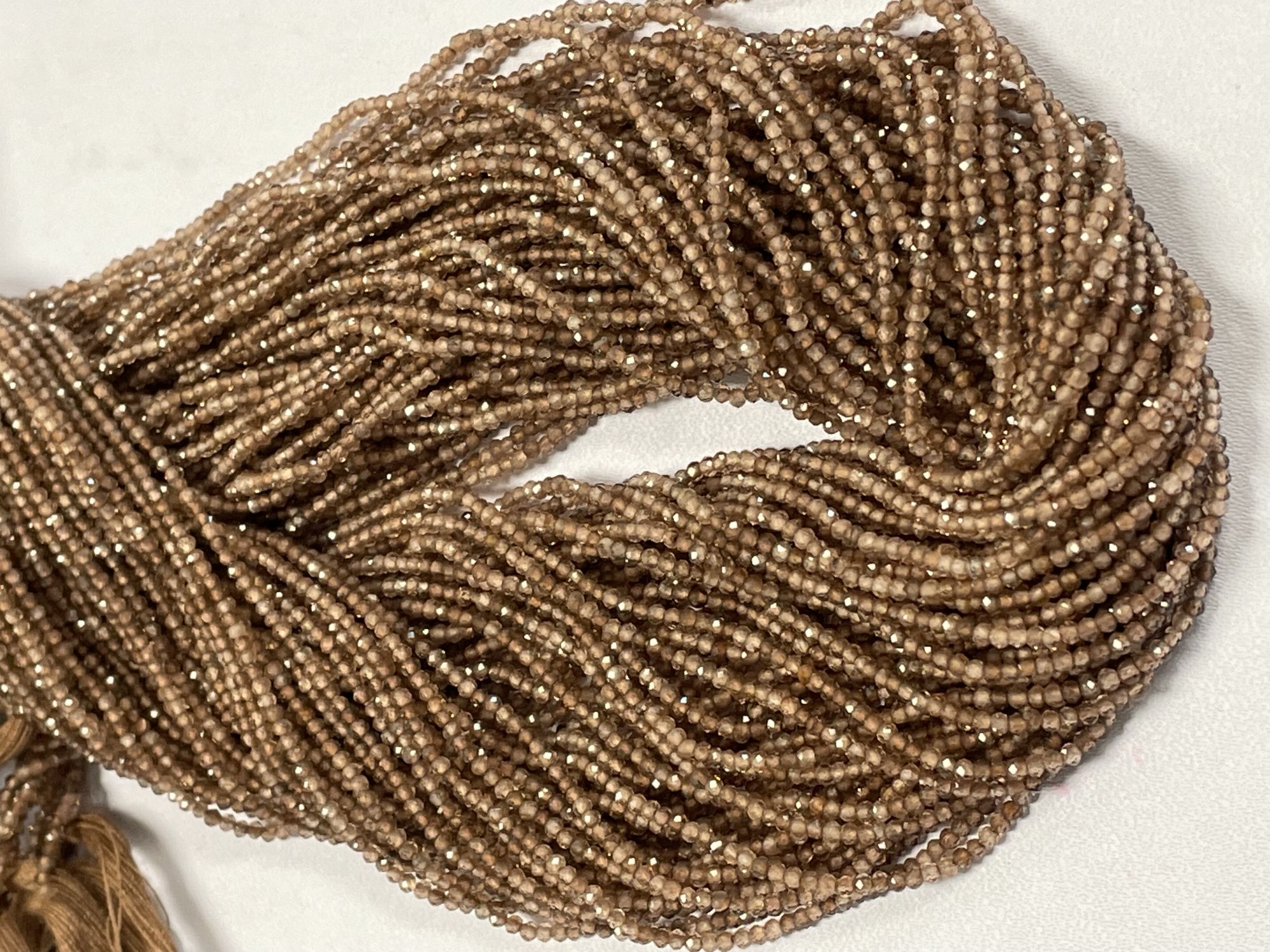 Andalusite Rondelle Faceted