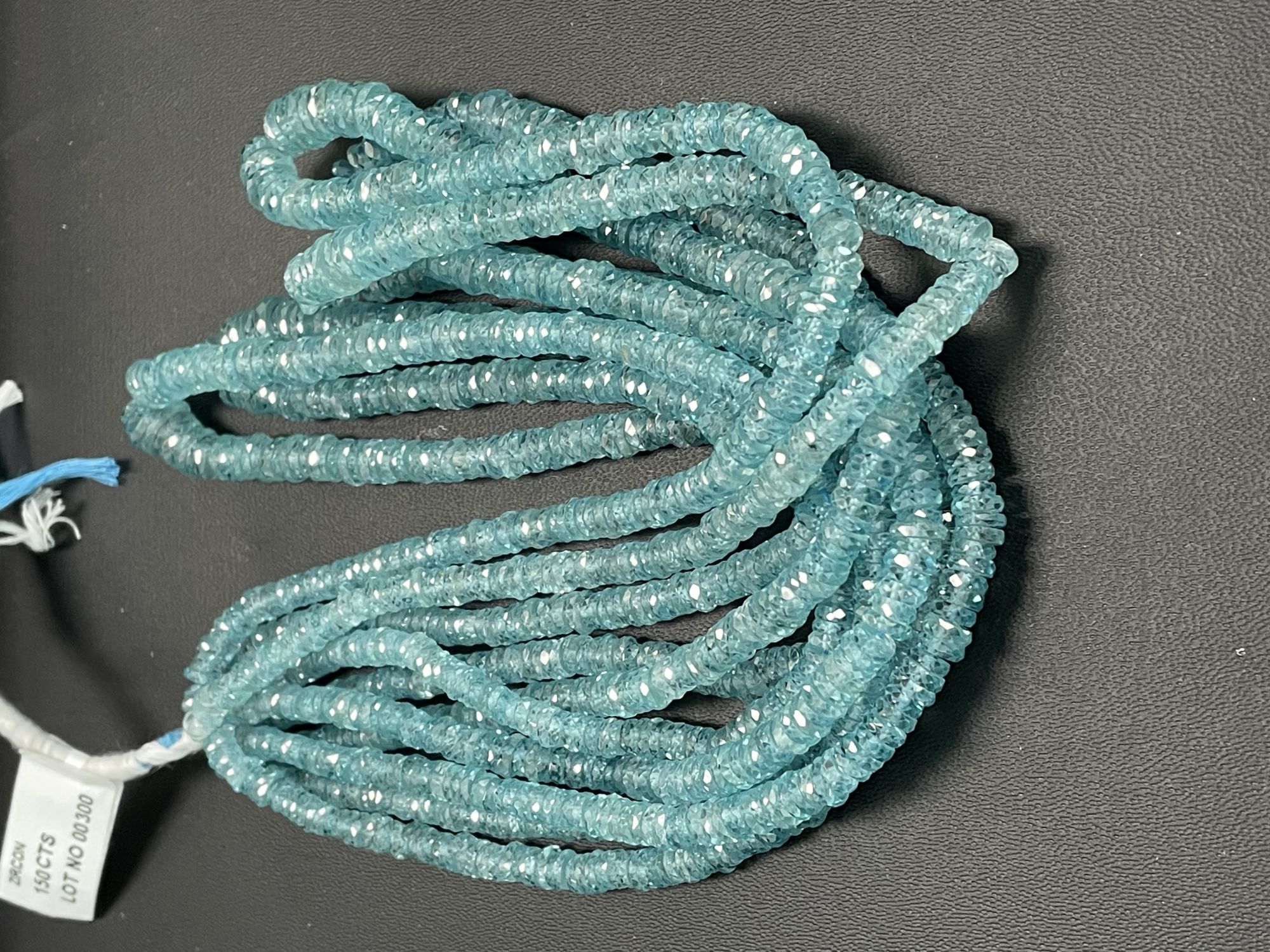 Blue Zircon Tire Faceted