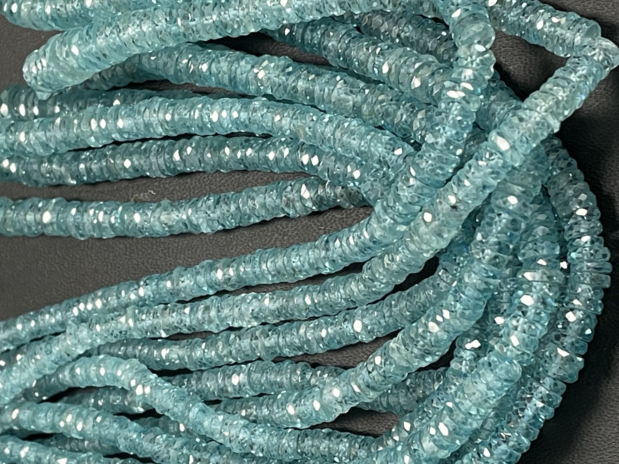 Blue Zircon Tire Faceted