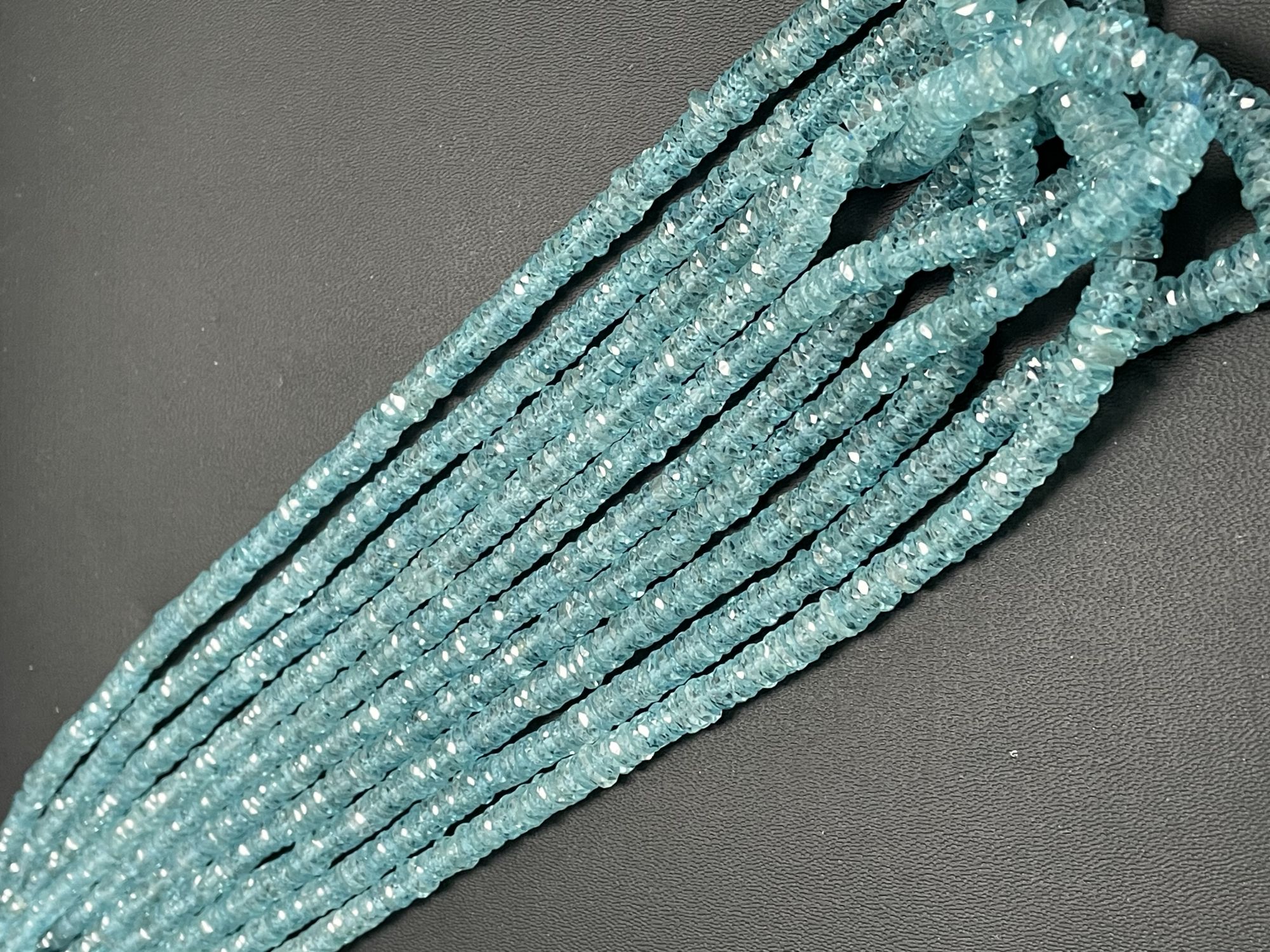 Blue Zircon Tire Faceted