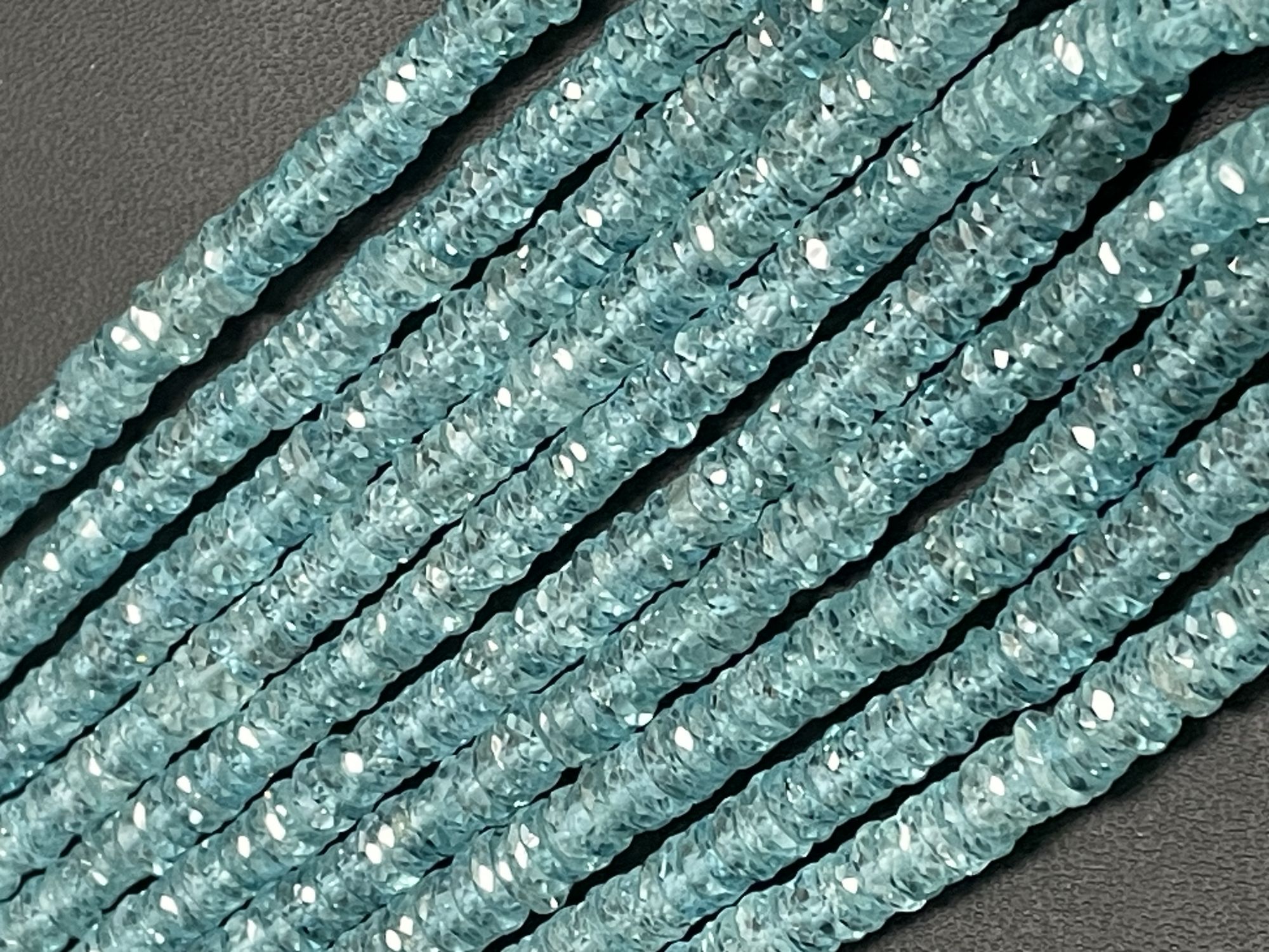 Blue Zircon Tire Faceted