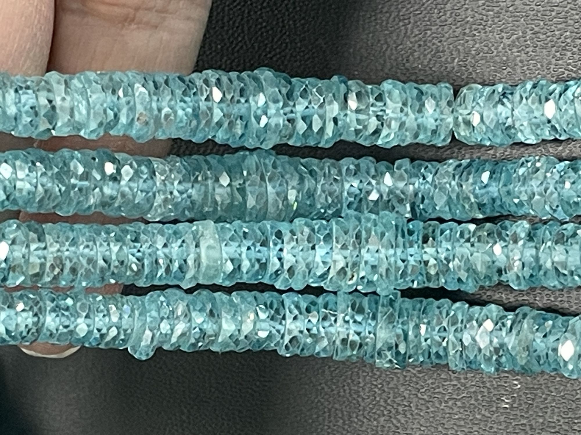 Blue Zircon Tire Faceted