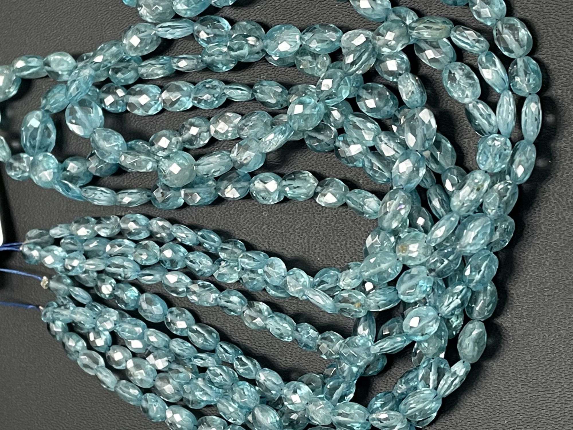 Blue Zircon Oval Faceted