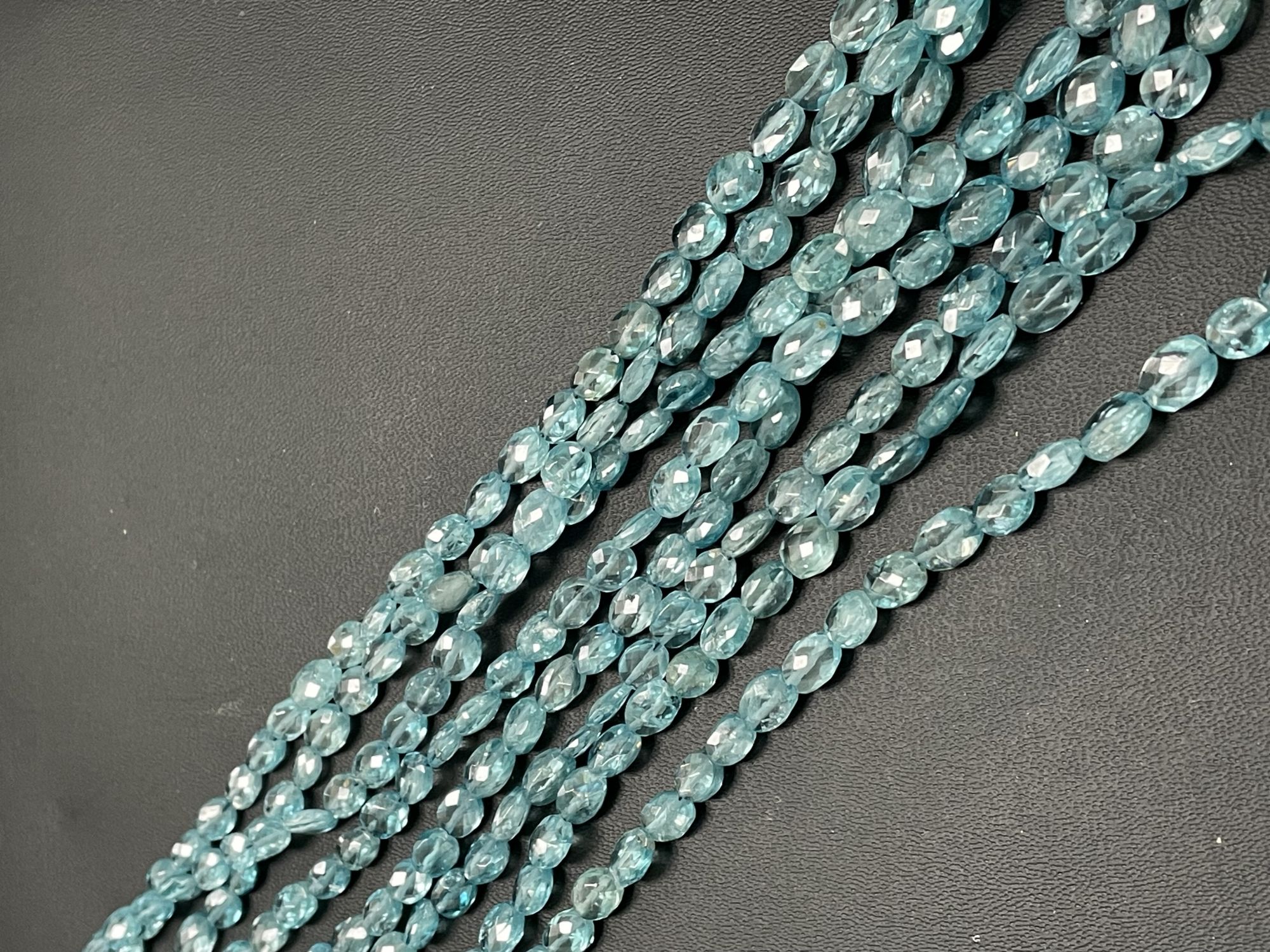 Blue Zircon Oval Faceted