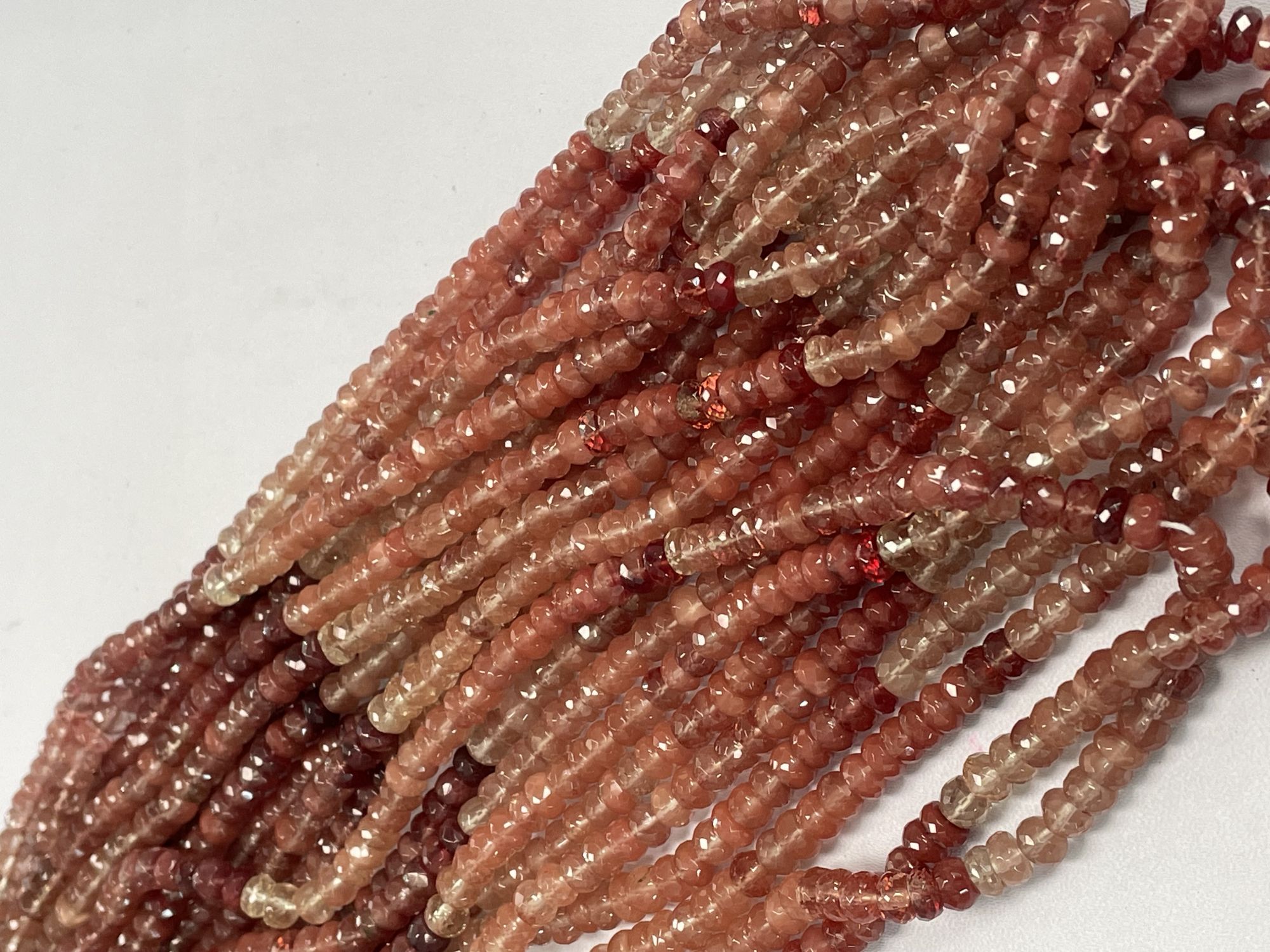 Shaded Andasine Rondelle Faceted