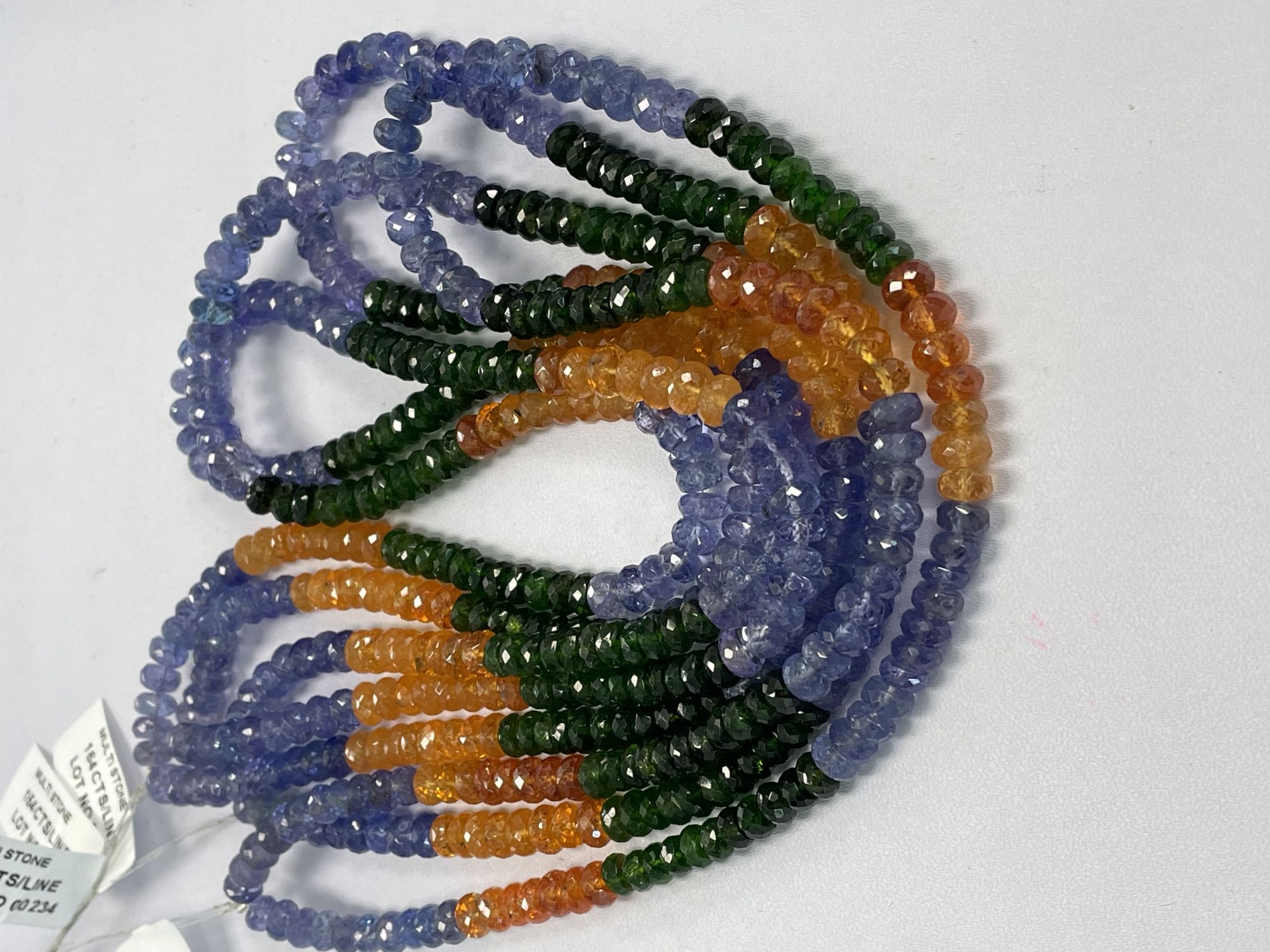 Multistone Rondelle Faceted