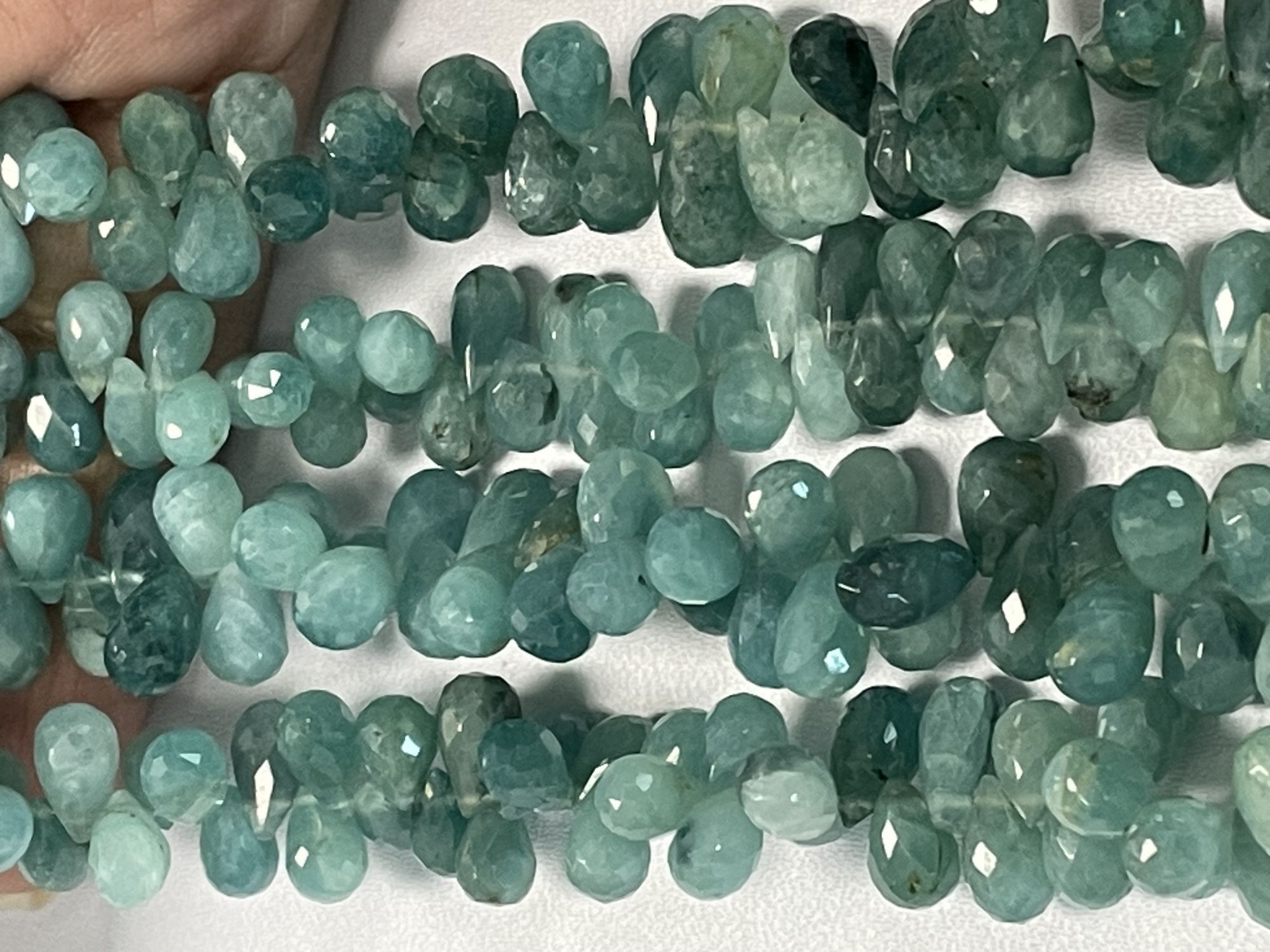 Grandidierite Drop Faceted