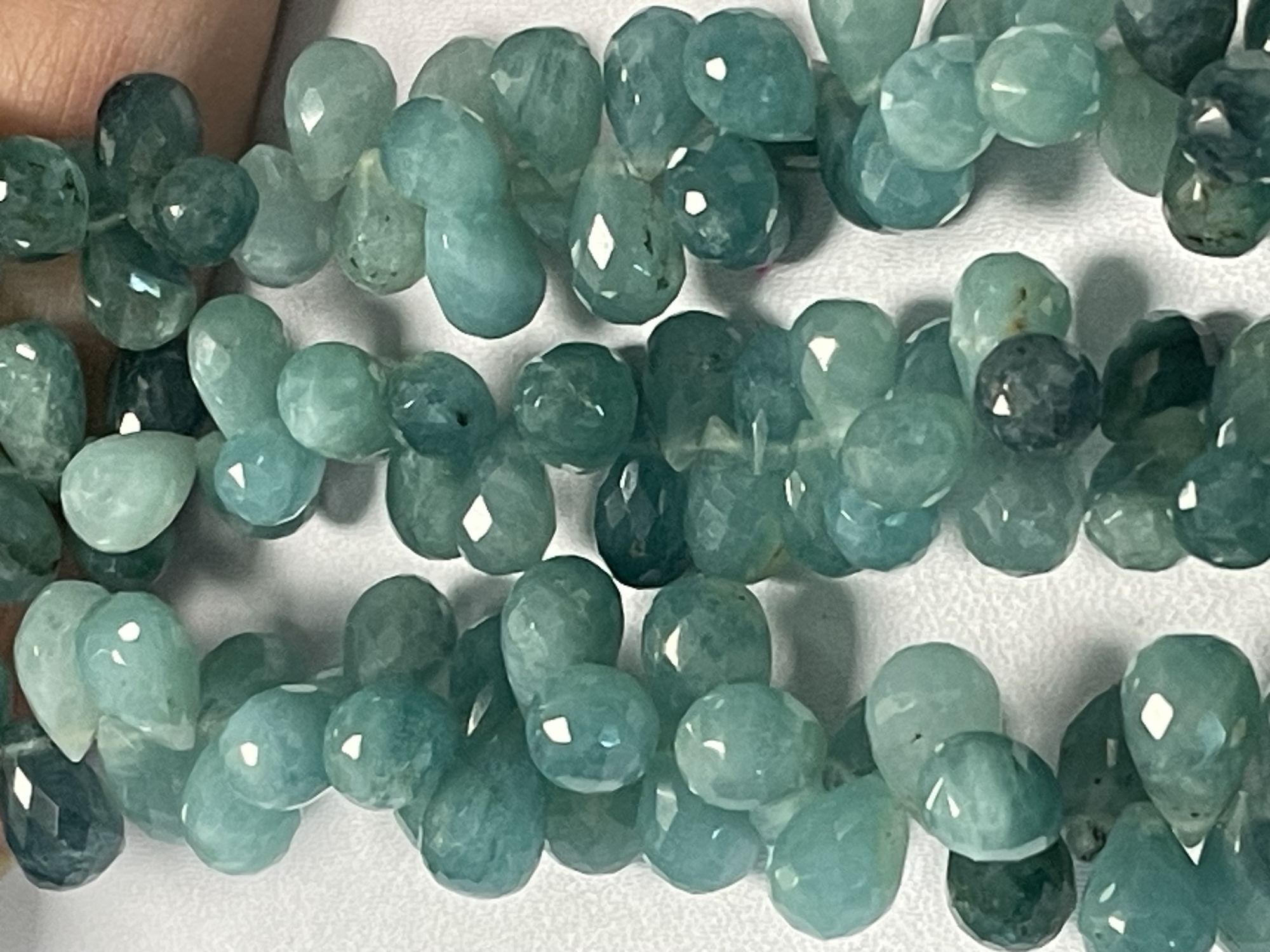 Grandidierite Drop Faceted