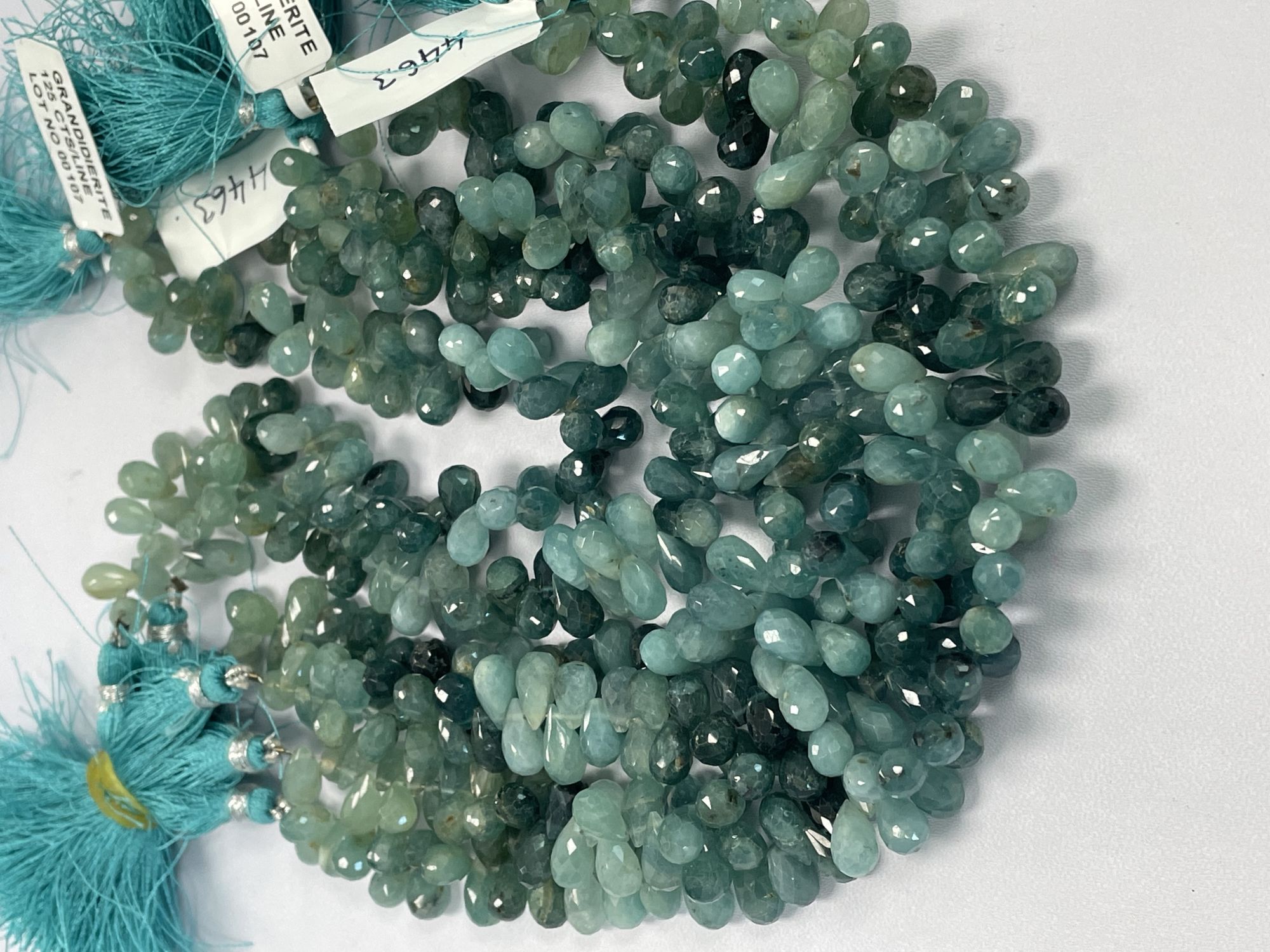 Shaded Grandidierite Drop Faceted