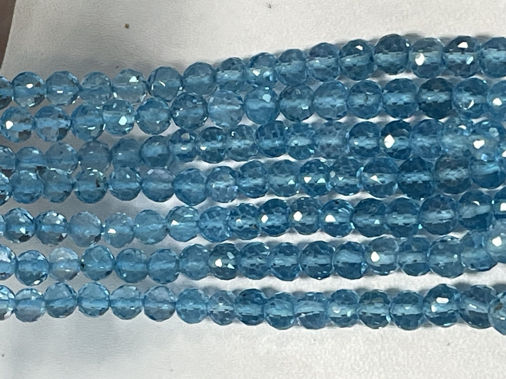 Swiss Blue Topaz Round Faceted