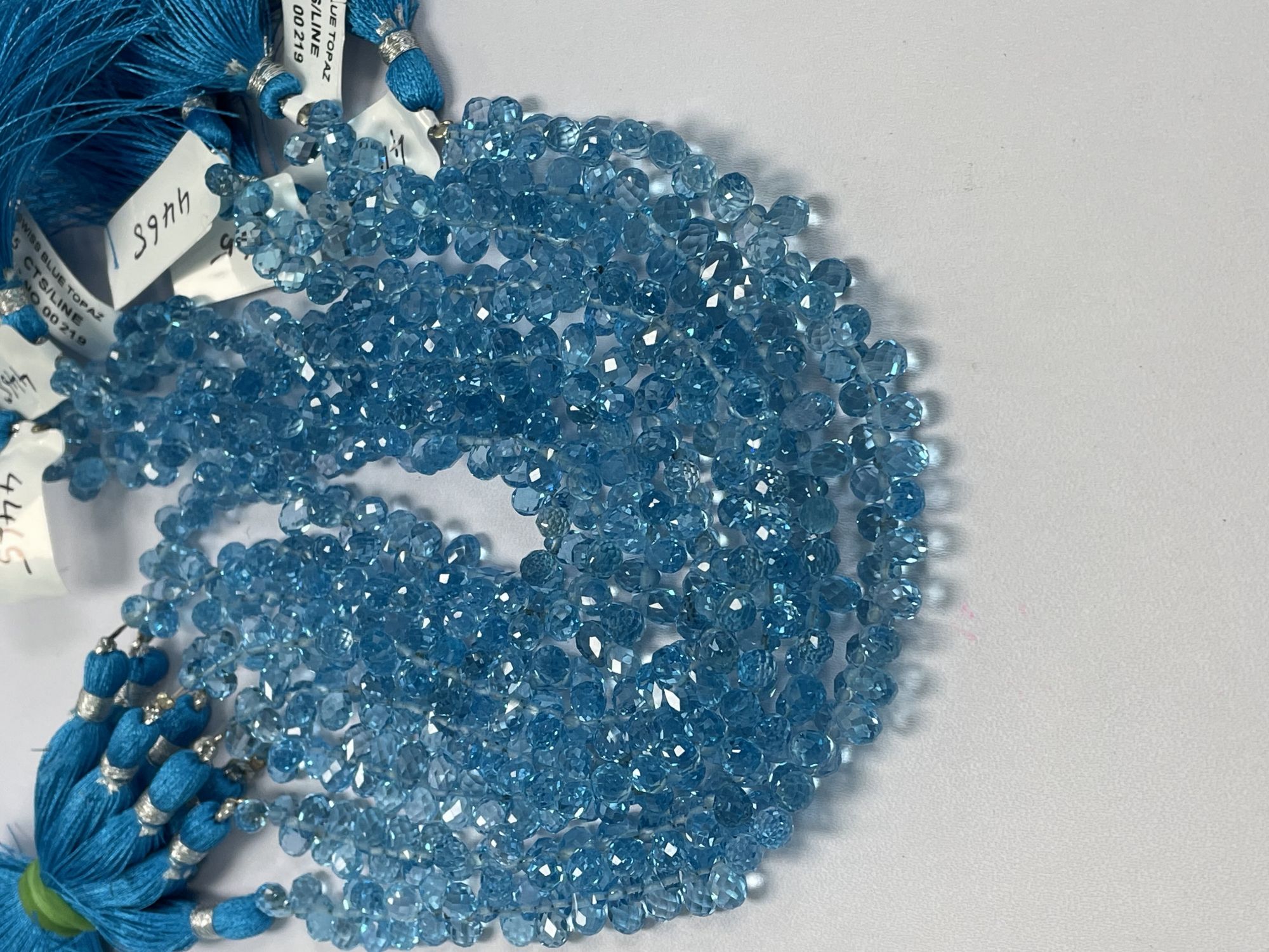 Swiss Blue Topaz Drop Faceted