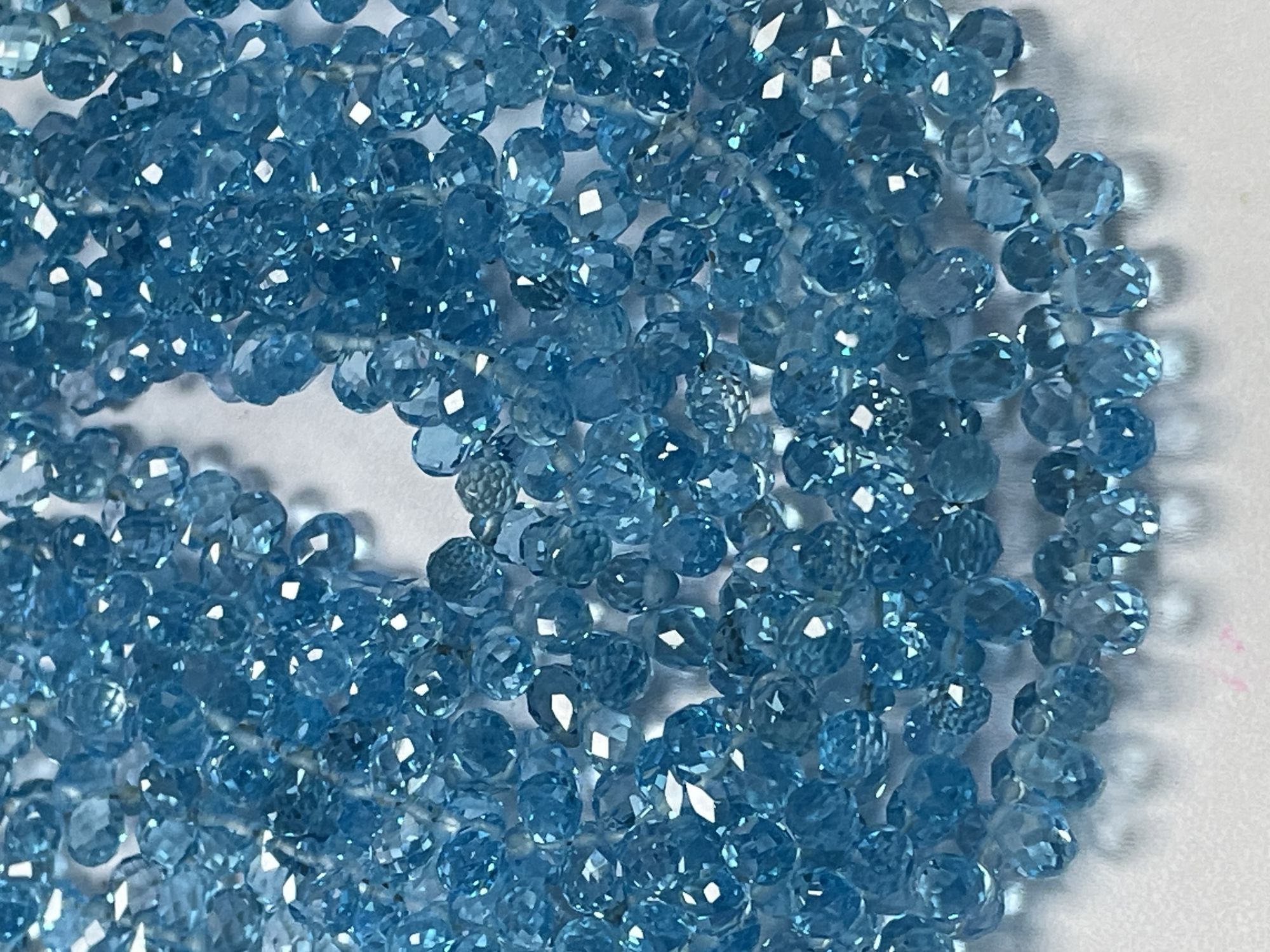 Swiss Blue Topaz Drop Faceted