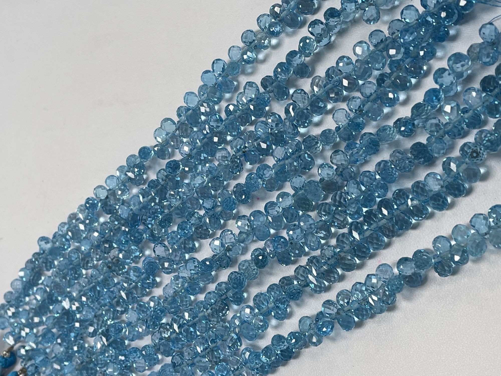 Swiss Blue Topaz Drop Faceted