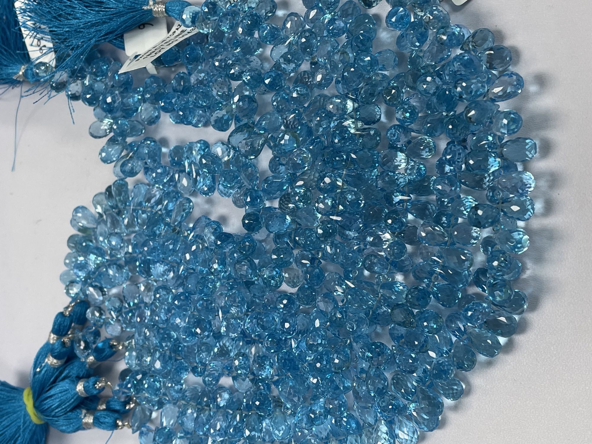 Swiss blue Topaz Drop Faceted