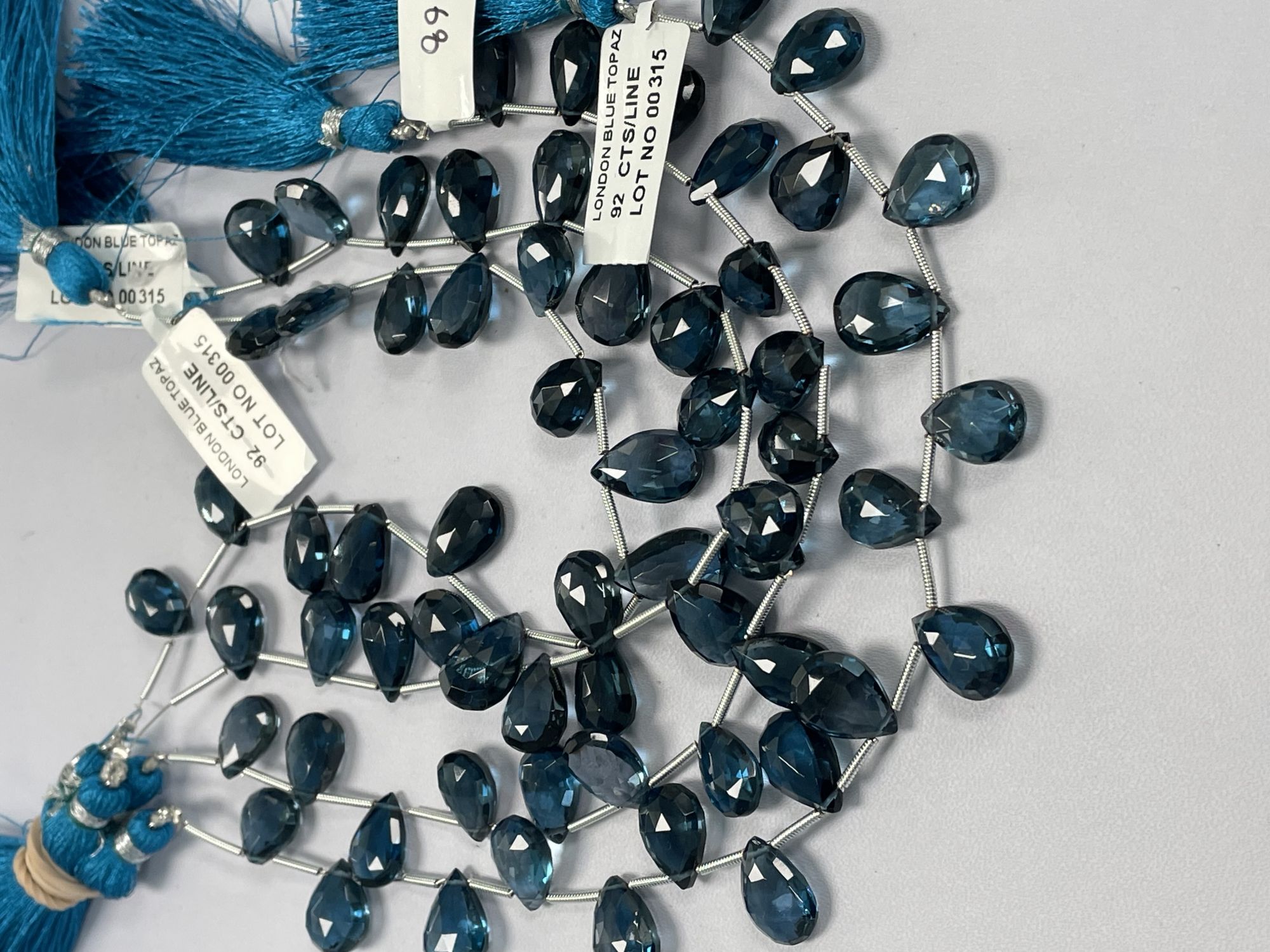 London Blue Topaz Pear Faceted