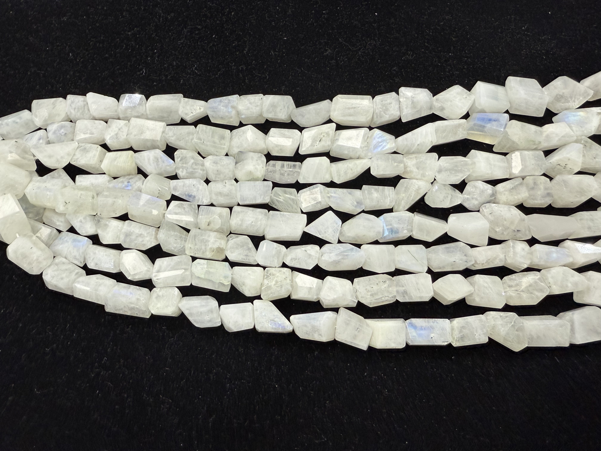 Moonstone Nuggets Faceted