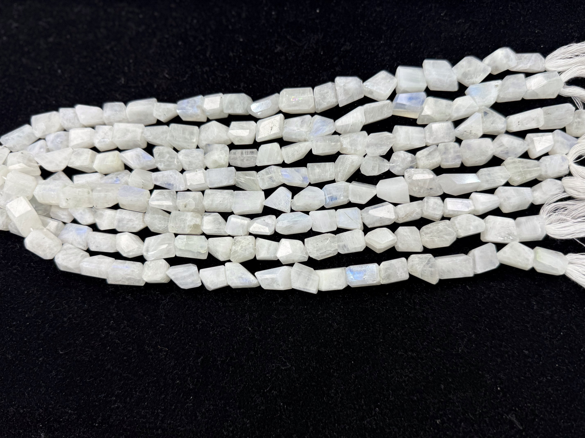 Moonstone Nuggets Faceted