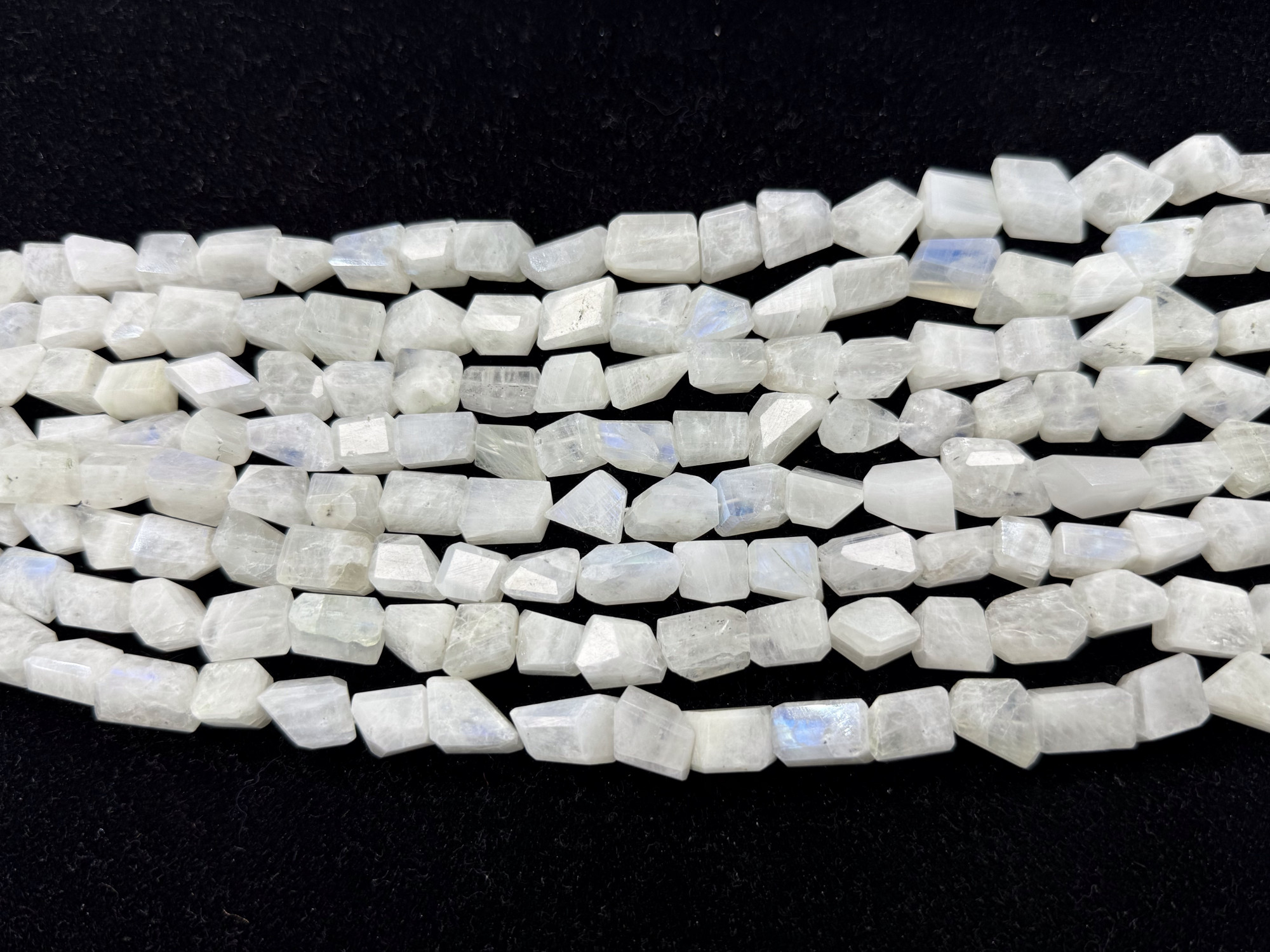 Moonstone Nuggets Faceted