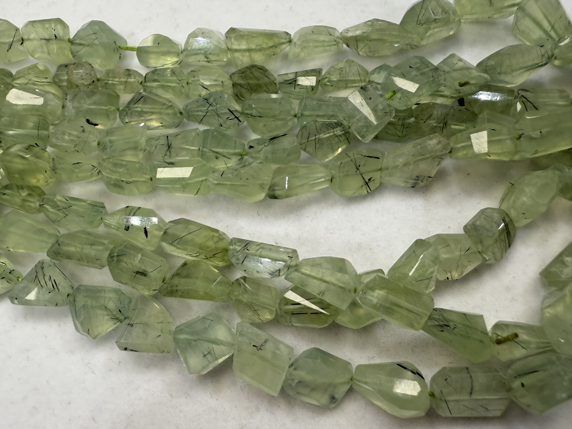 Prehnite Nugget Faceted