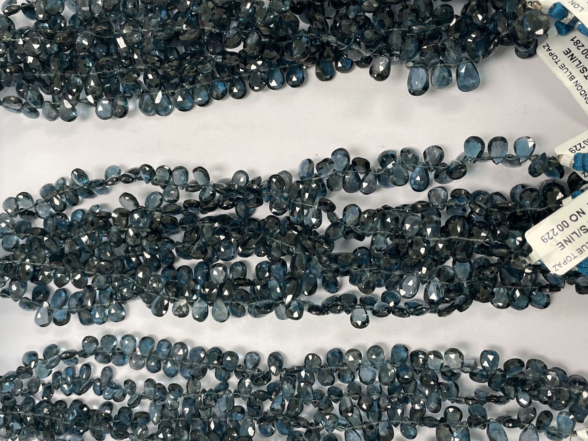 London Blue Topaz Pear Facetd