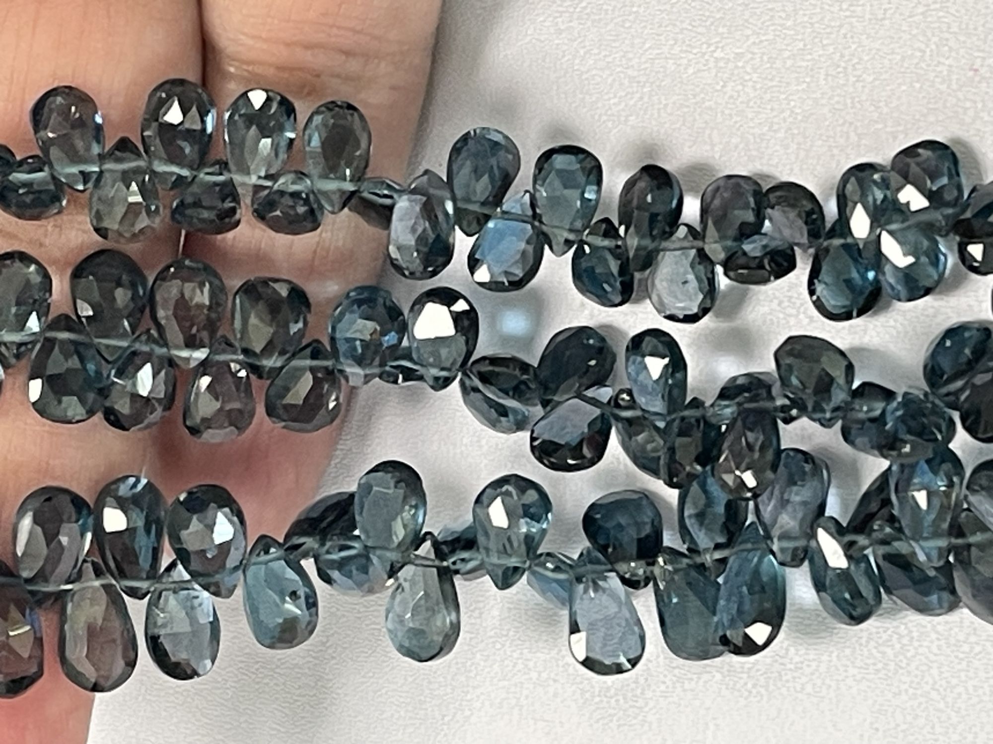 London Blue Topaz Pear Facetd
