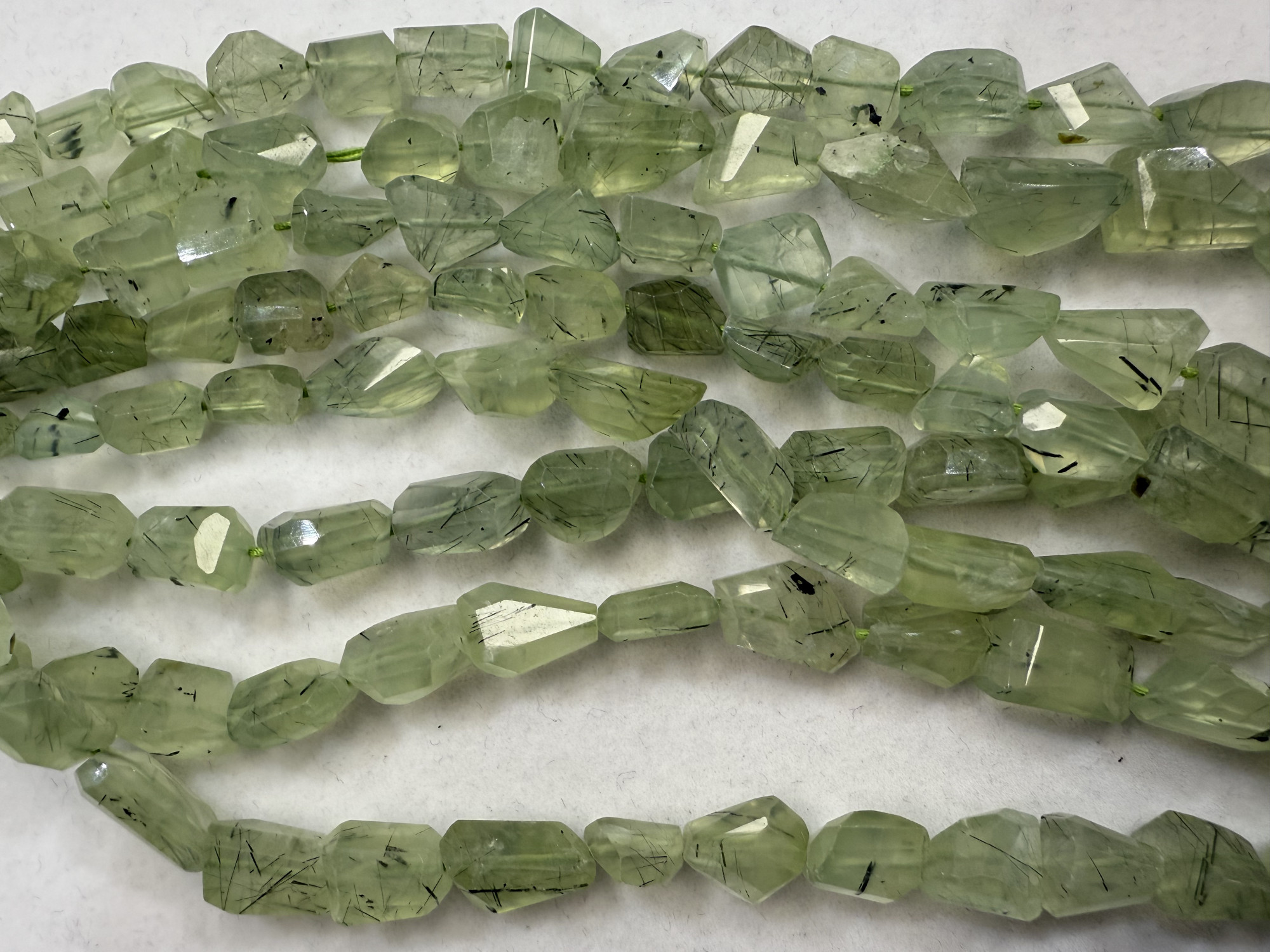 Prehnite Nugget Faceted