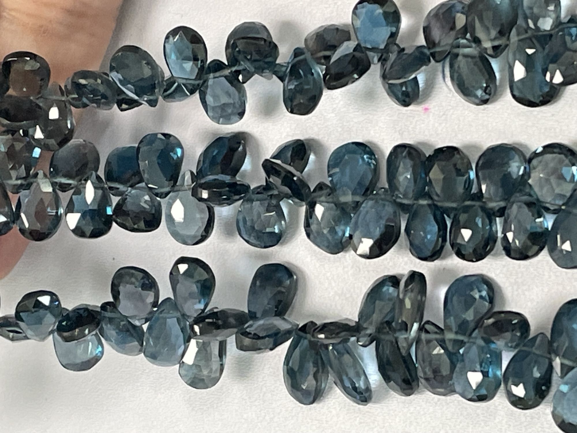 London Blue Topaz Pear Facetd