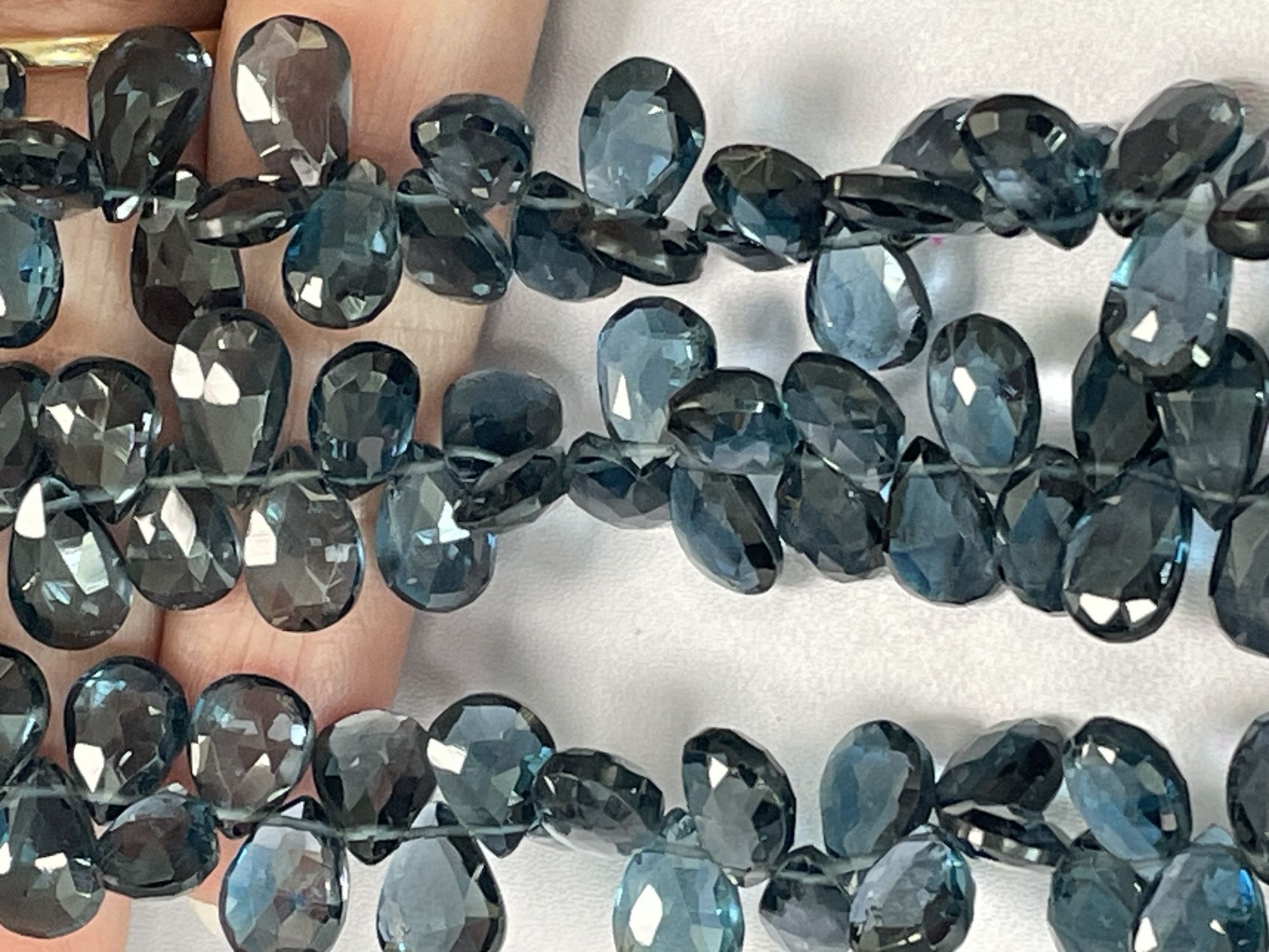 London Blue Topaz Pear Facetd