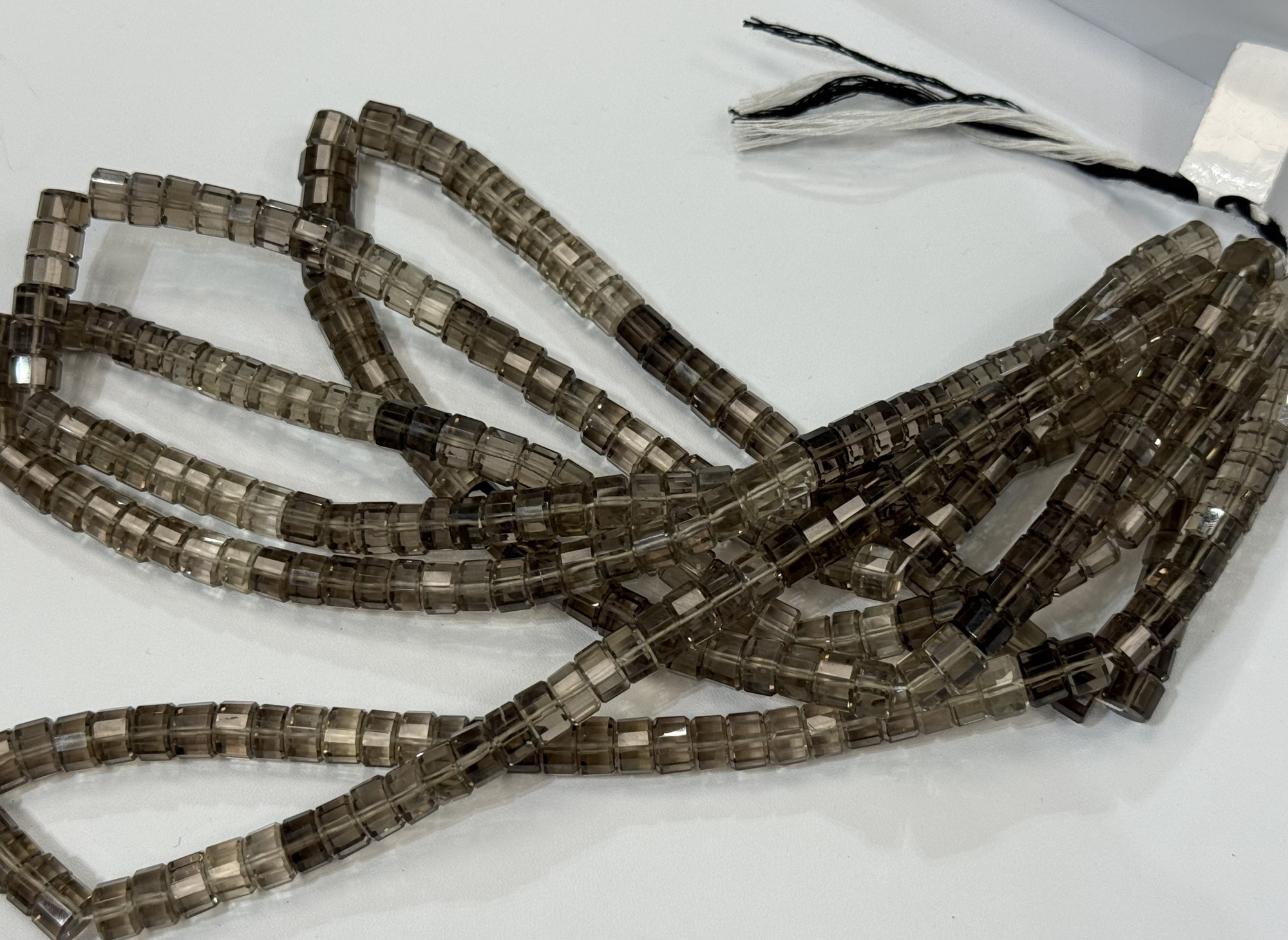 Smoky Quartz Heishi Faceted