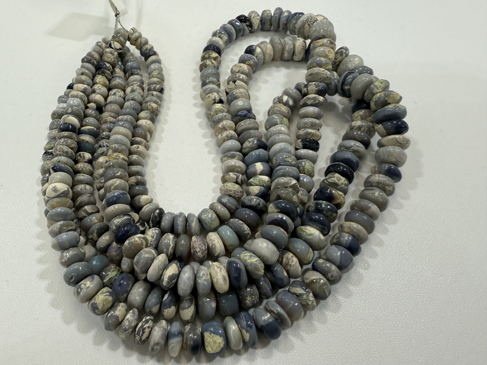 Natural Australian Opal Rondelle Smooth