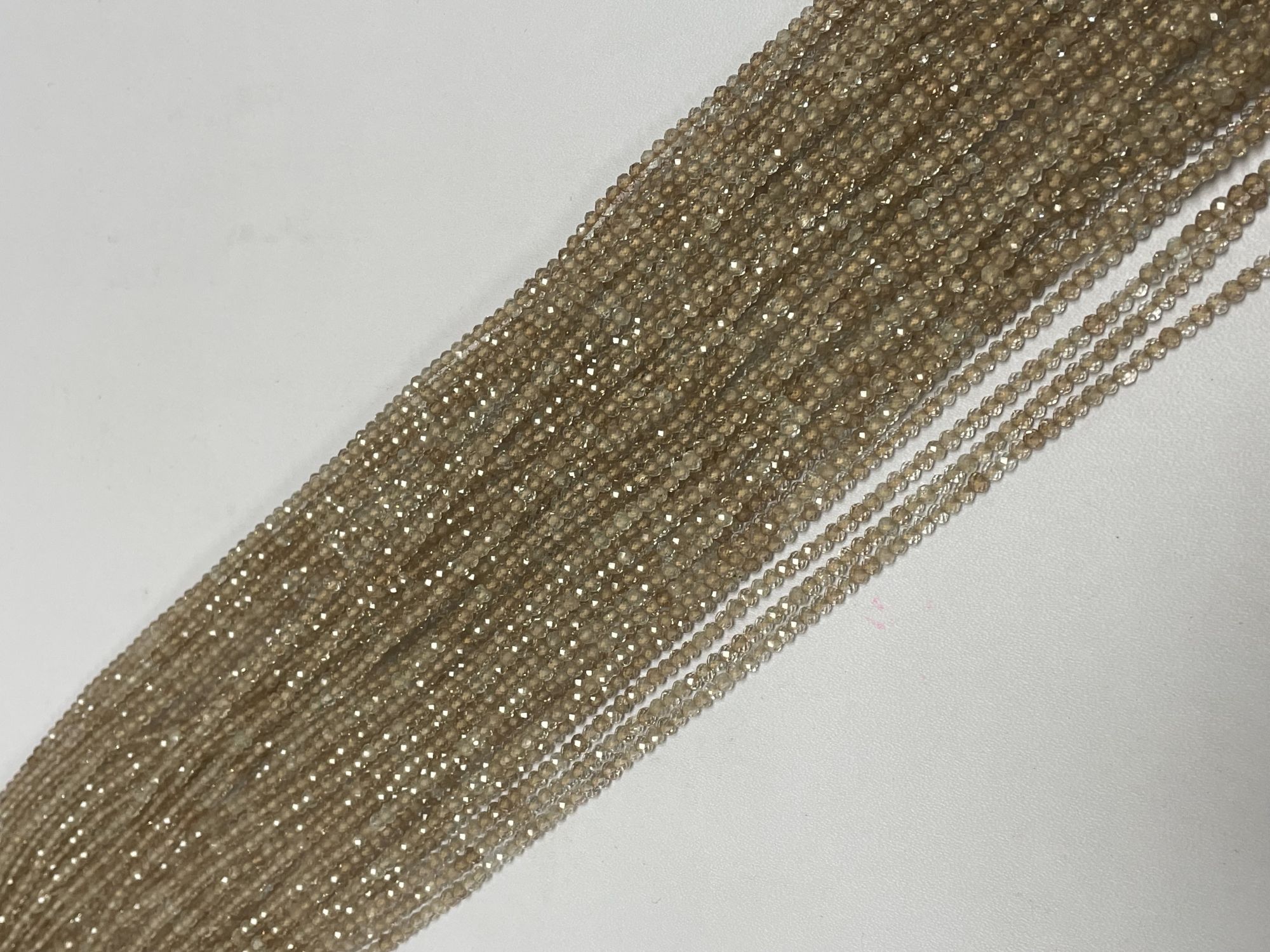 Champange Topaz Rondelle Faceted