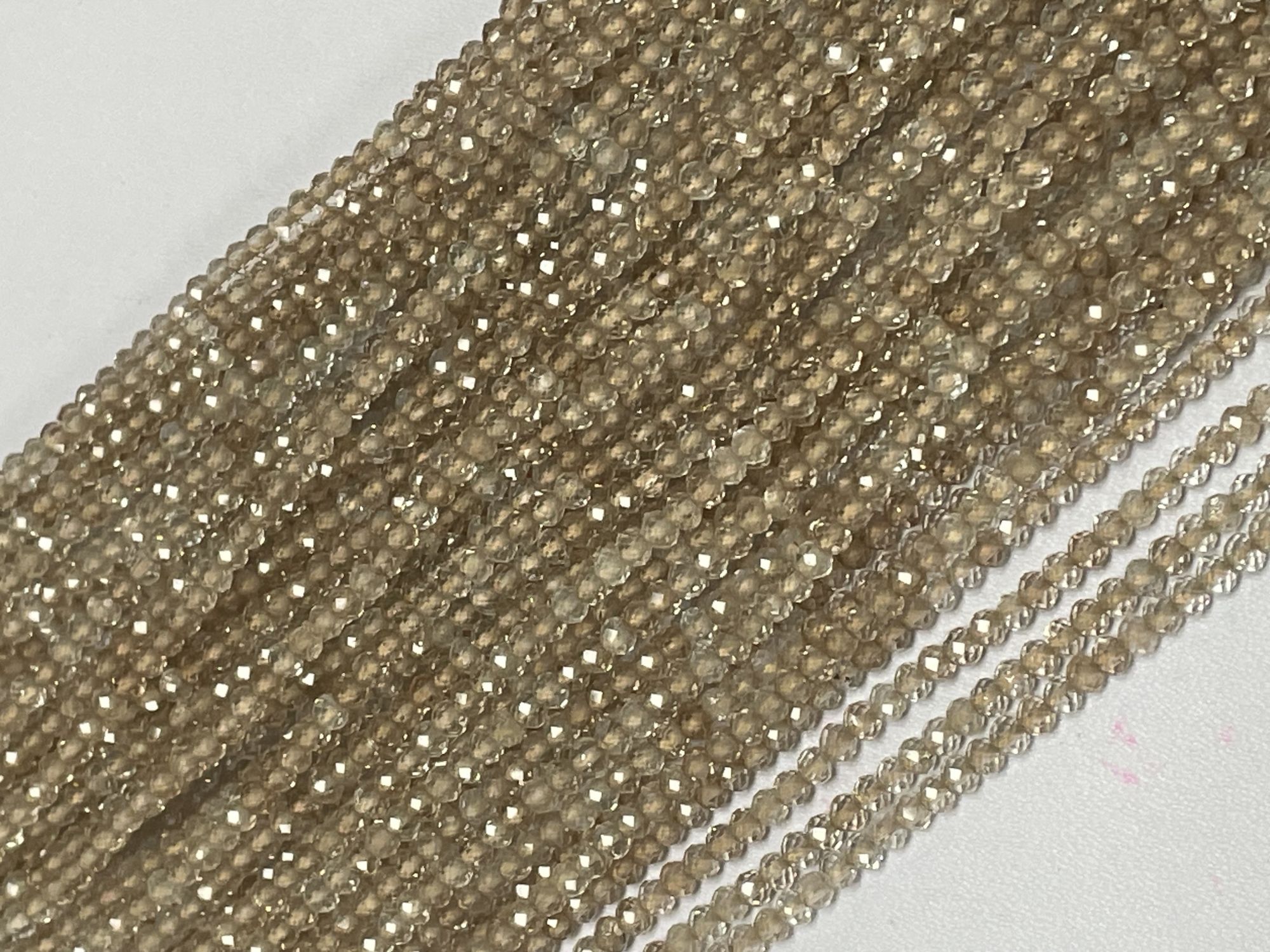 Champange Topaz Rondelle Faceted