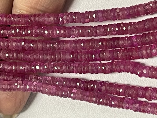 Pink Sapphire Rondelle Faceted