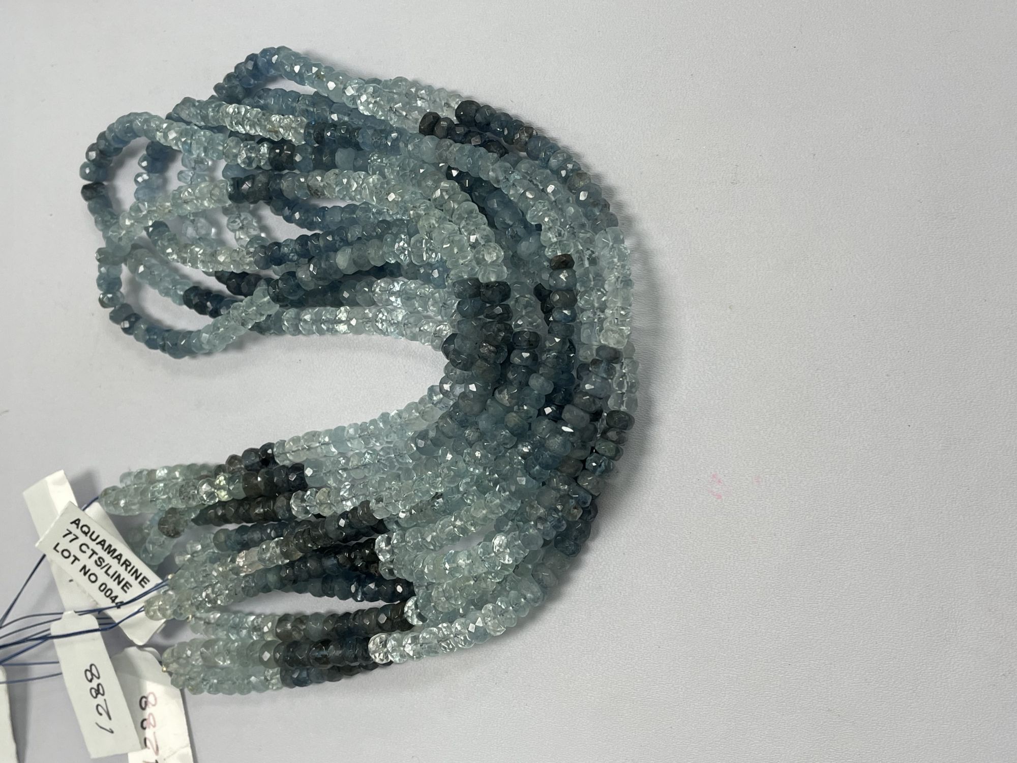 Aquamarine Rondelle Faceted