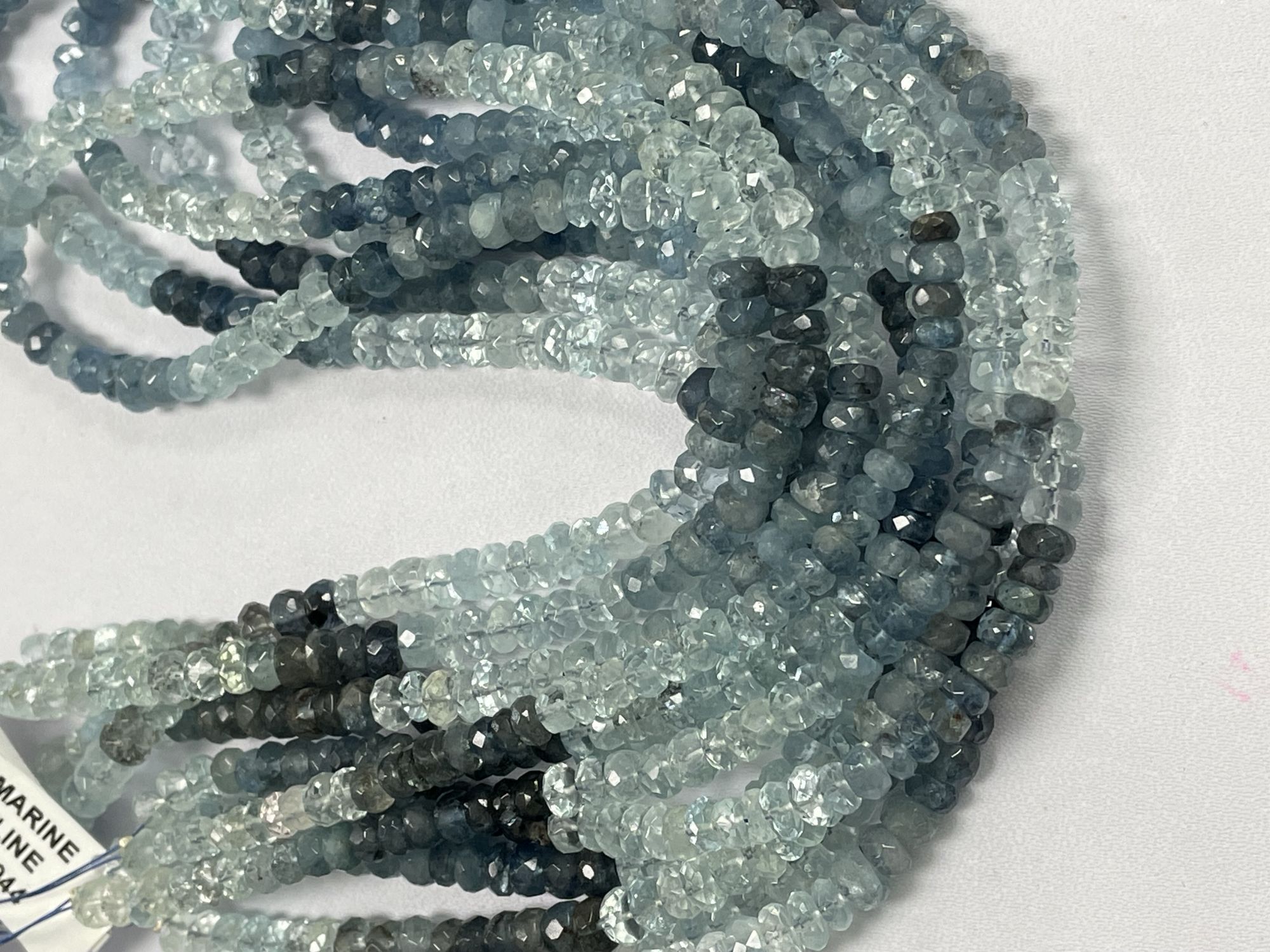 Aquamarine Rondelle Faceted