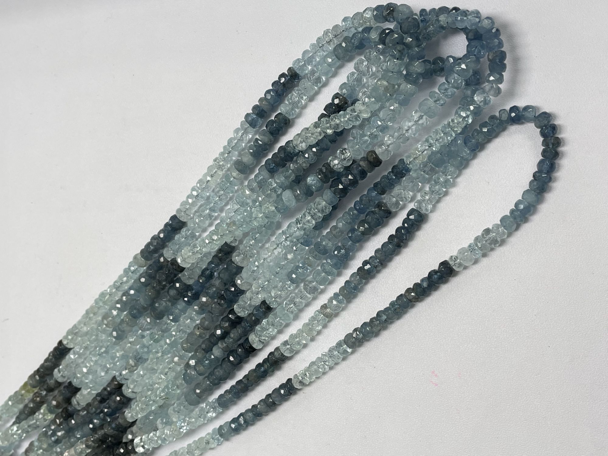 Aquamarine Rondelle Faceted