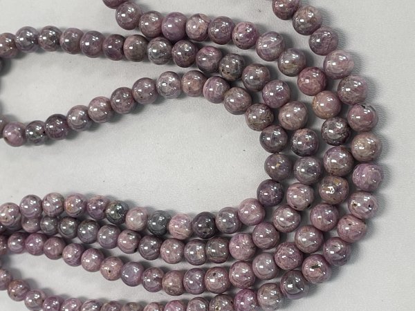Coated Pink Sapphire Round Smooth