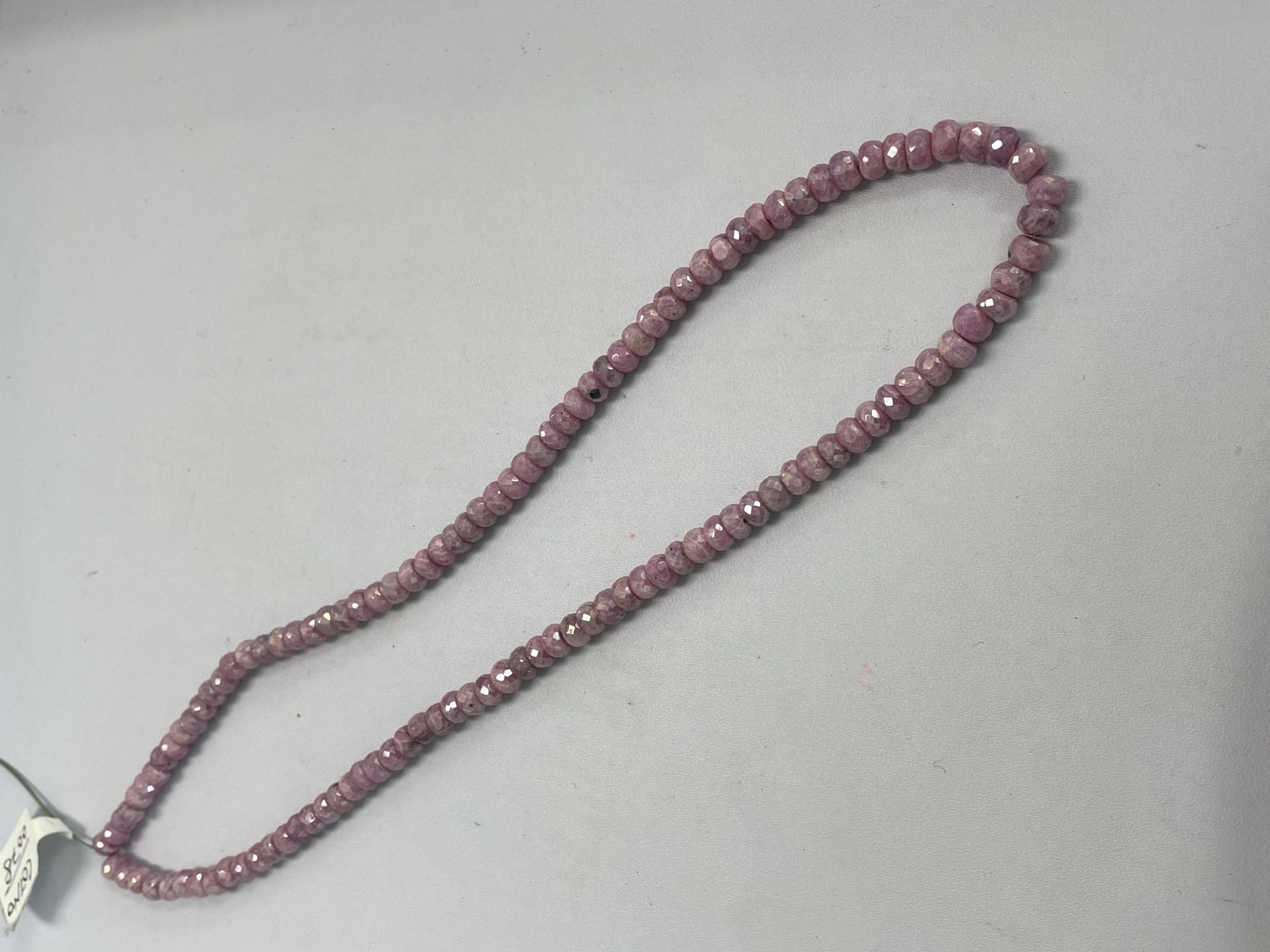 Coated Pink Sapphire Rondelle Faceted