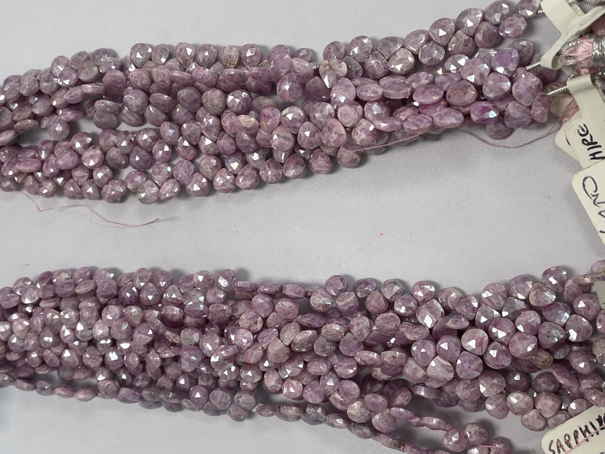 Coated Pink Sapphire Heart Faceted