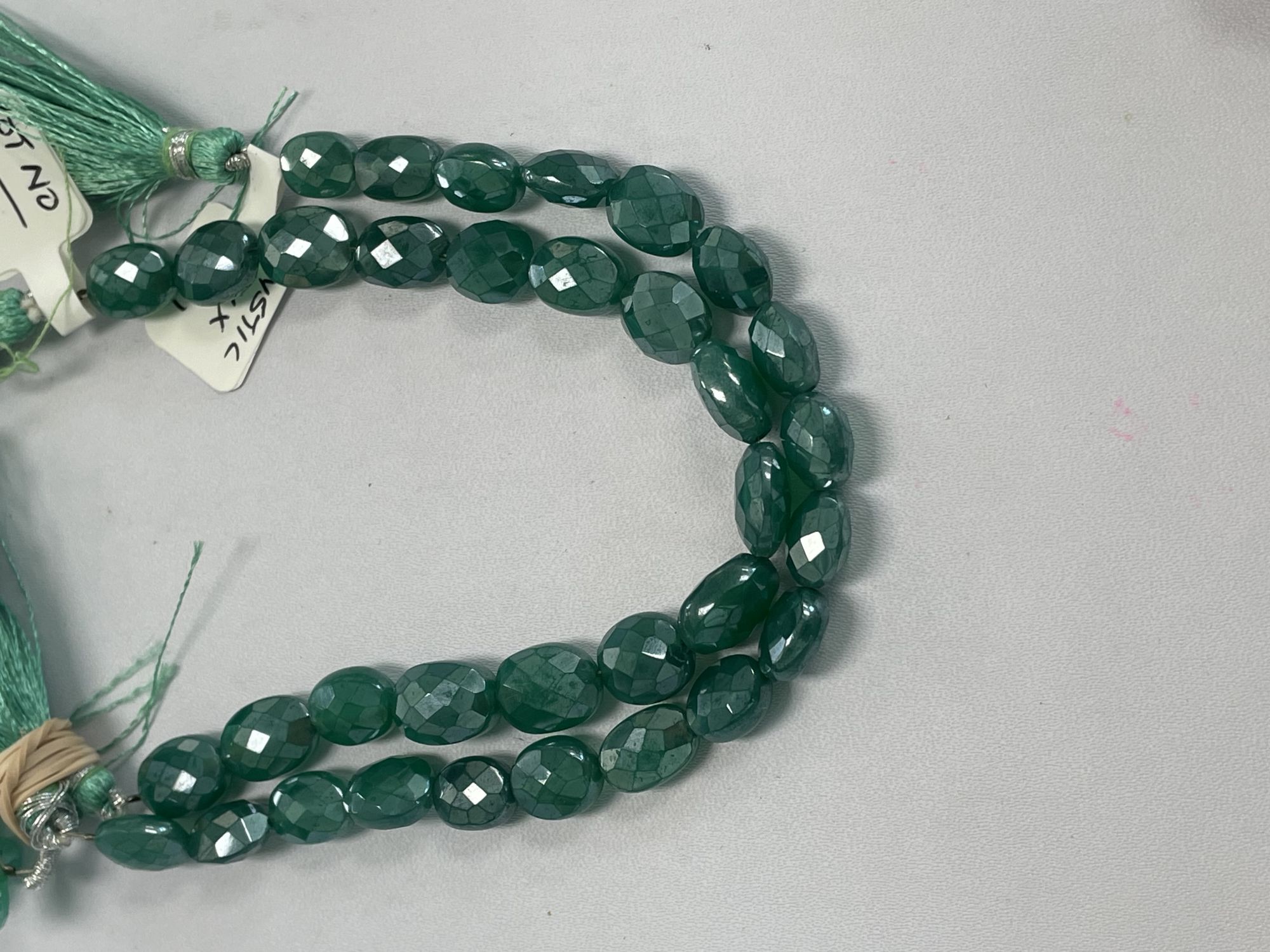Mystic Green Onyx Oval Faceted