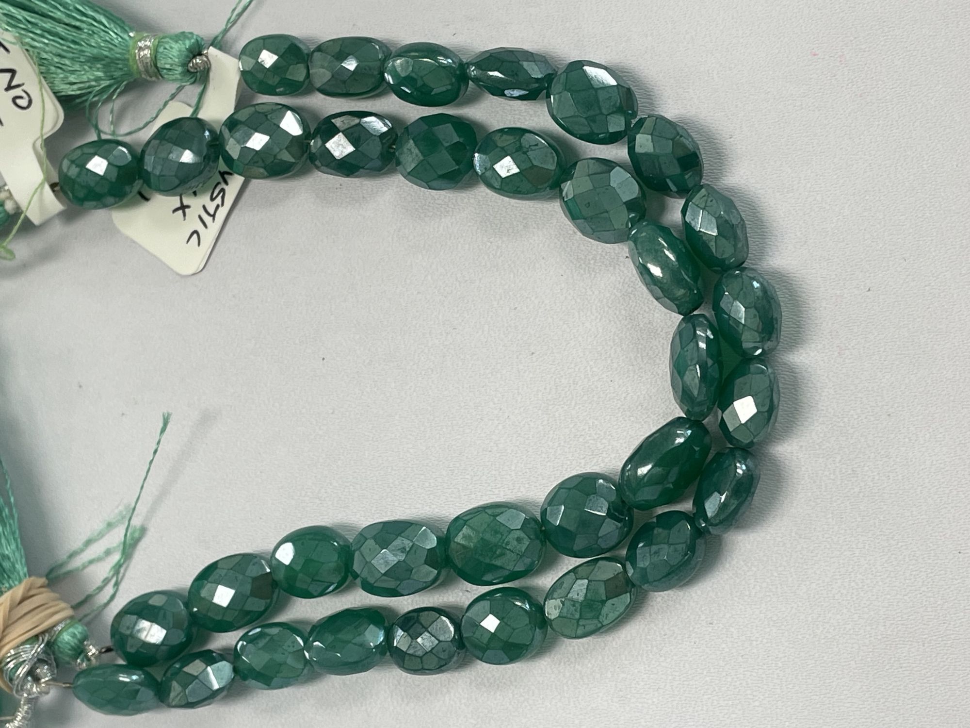 Mystic Green Onyx Oval Faceted