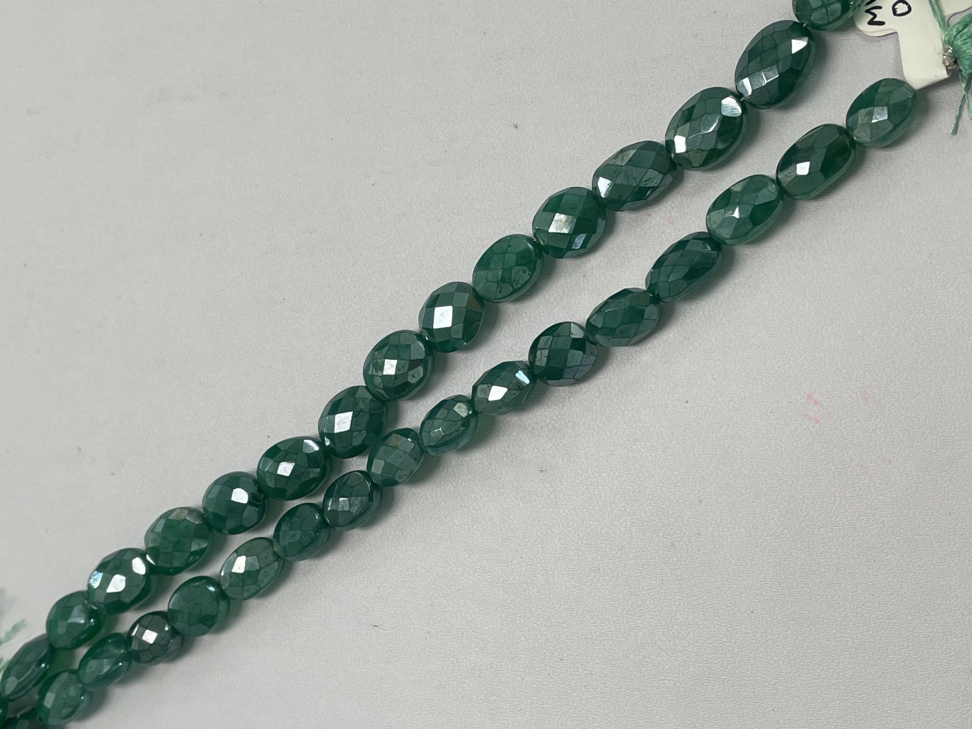 Mystic Green Onyx Oval Faceted