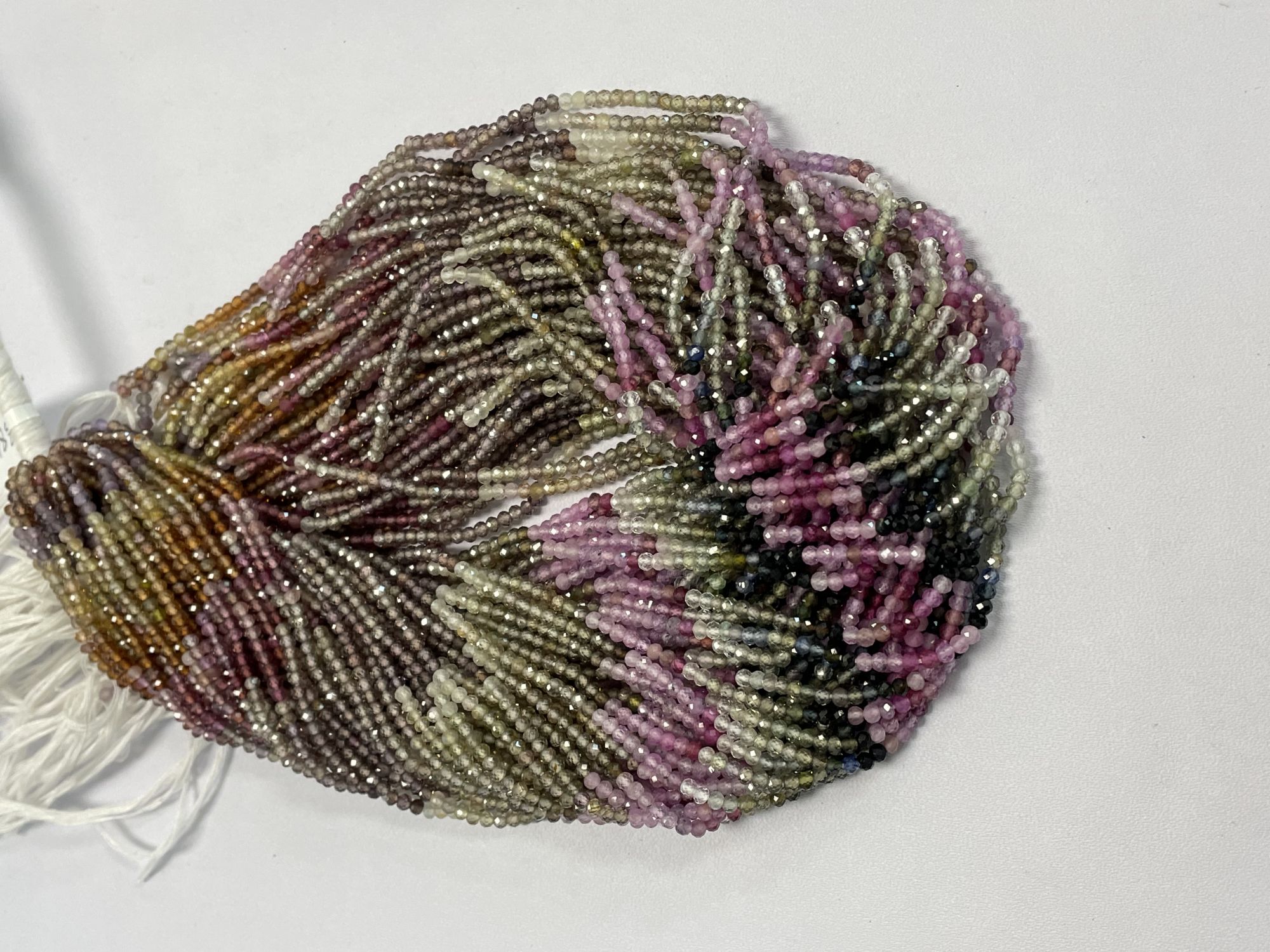 Multi Color Sapphire Rondelle Faceted