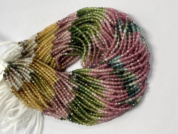 Multi Tourmaline Round Faceted