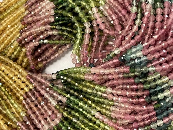 Multi Tourmaline Round Faceted