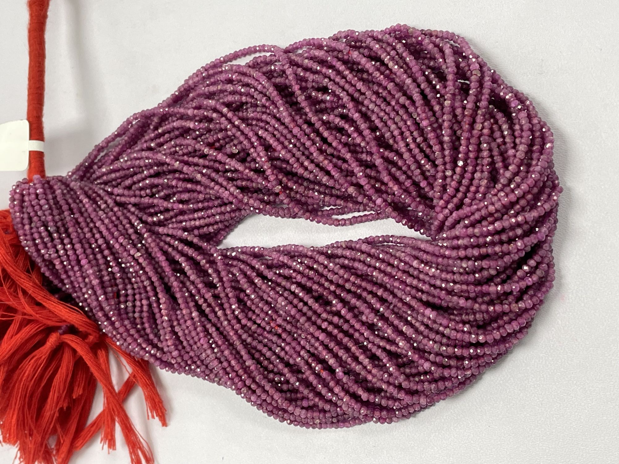 Ruby Rondelle Faceted