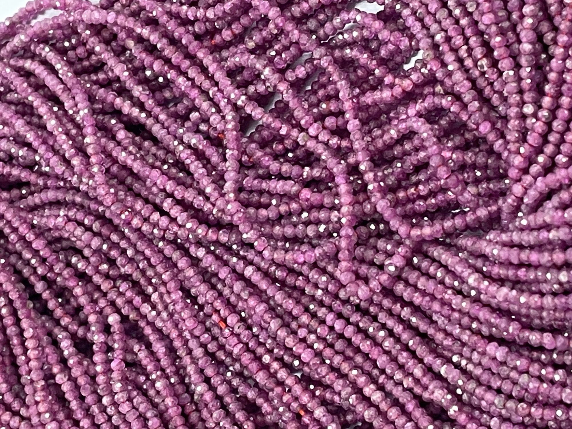 Ruby Rondelle Faceted