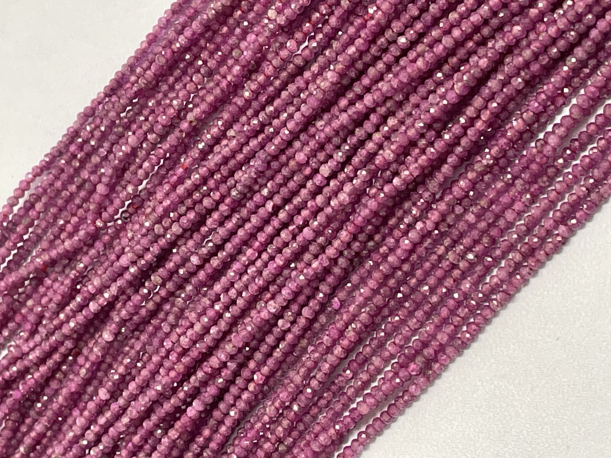 Ruby Rondelle Faceted