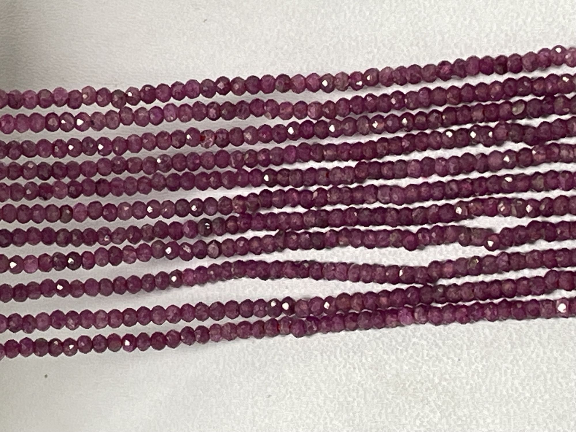 Ruby Rondelle Faceted