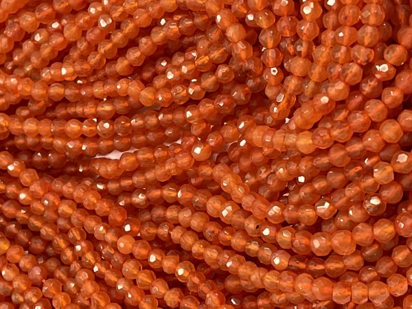 Carnelian Round Faceted